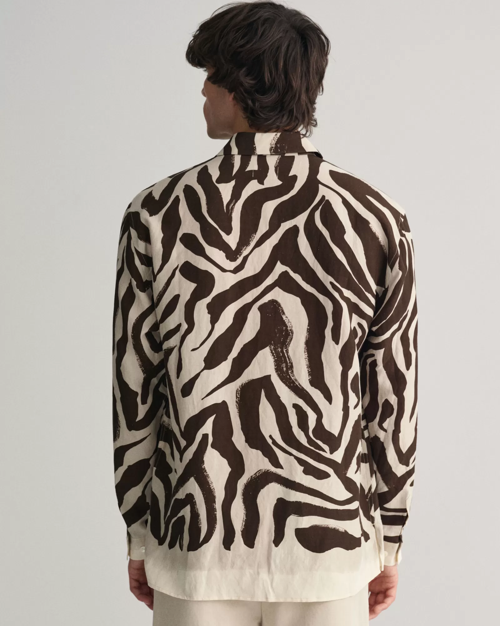 GANT Relaxed Fit Zebra Print Silk Shirt | Skjortor