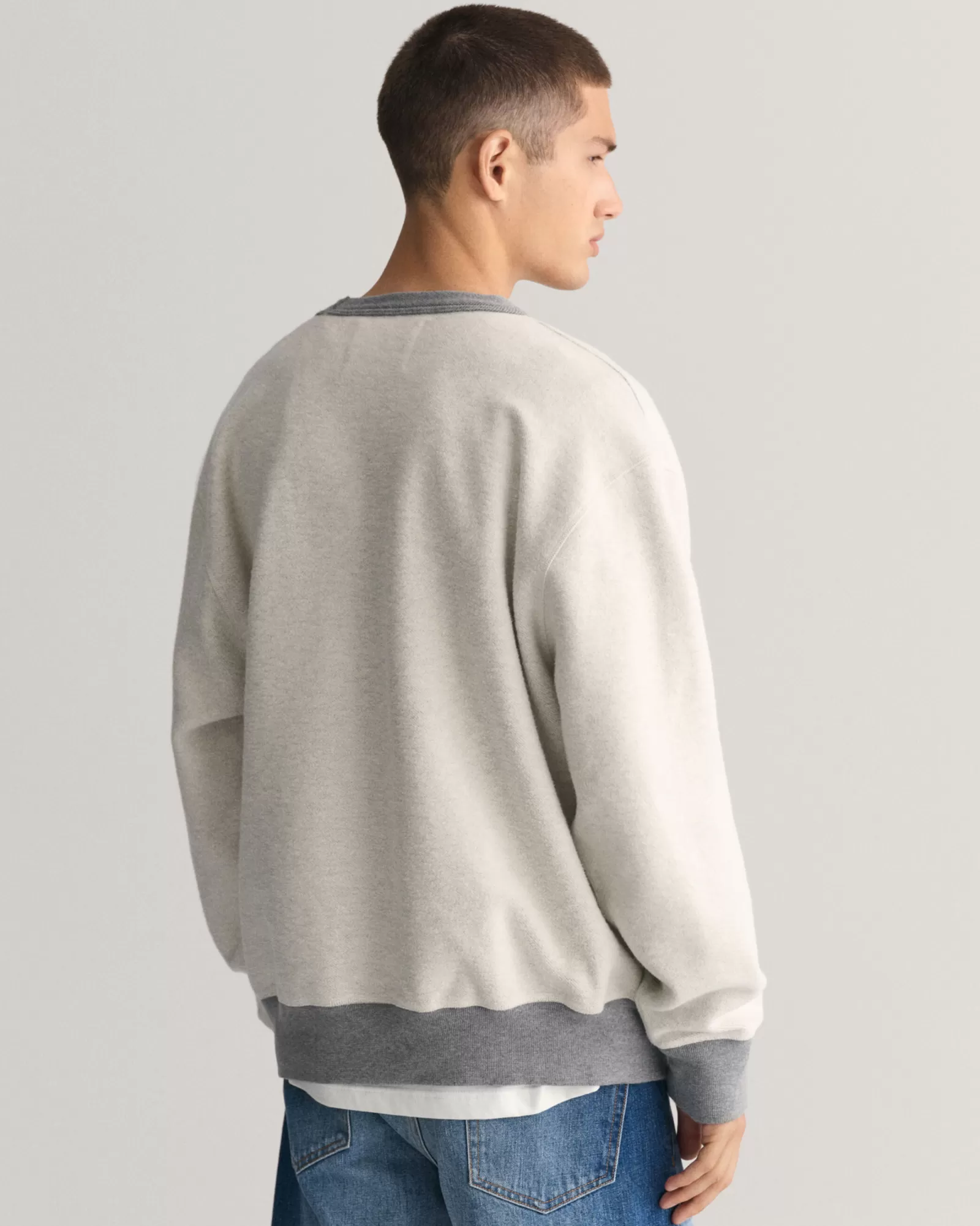 GANT Reversed Crew Neck Sweatshirt | Hoodies & Tröjor