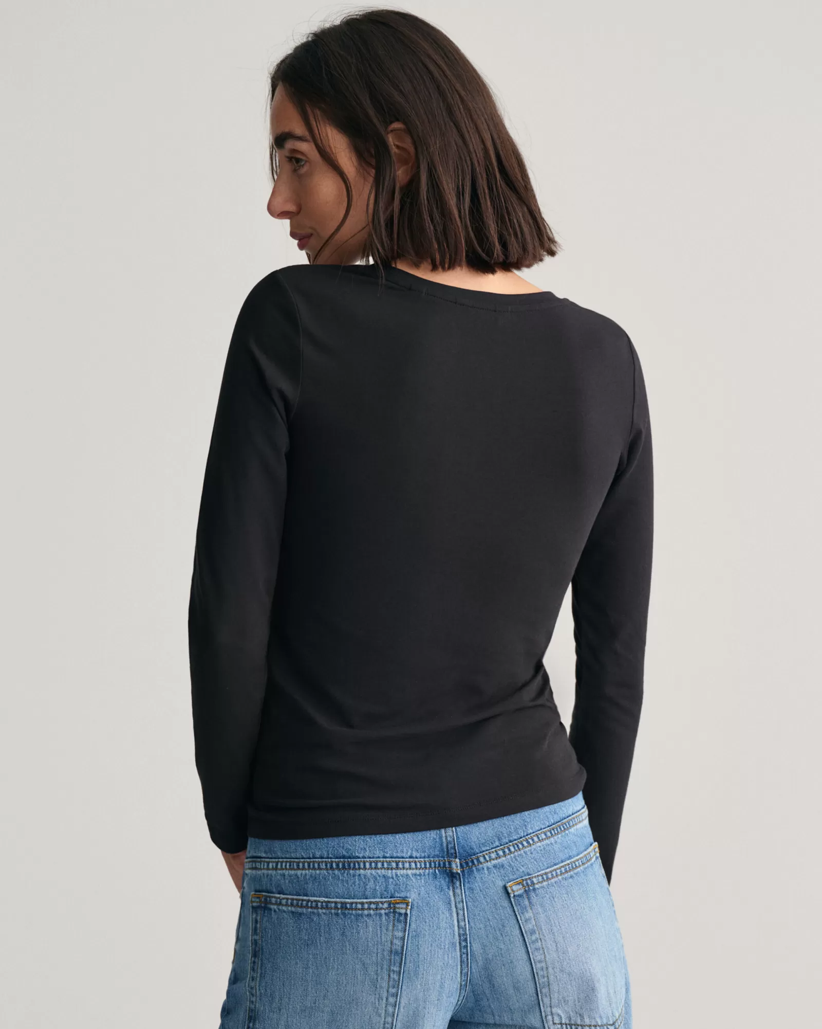 GANT Scoop Neck Long Sleeve Top | T-shirtar & Toppar