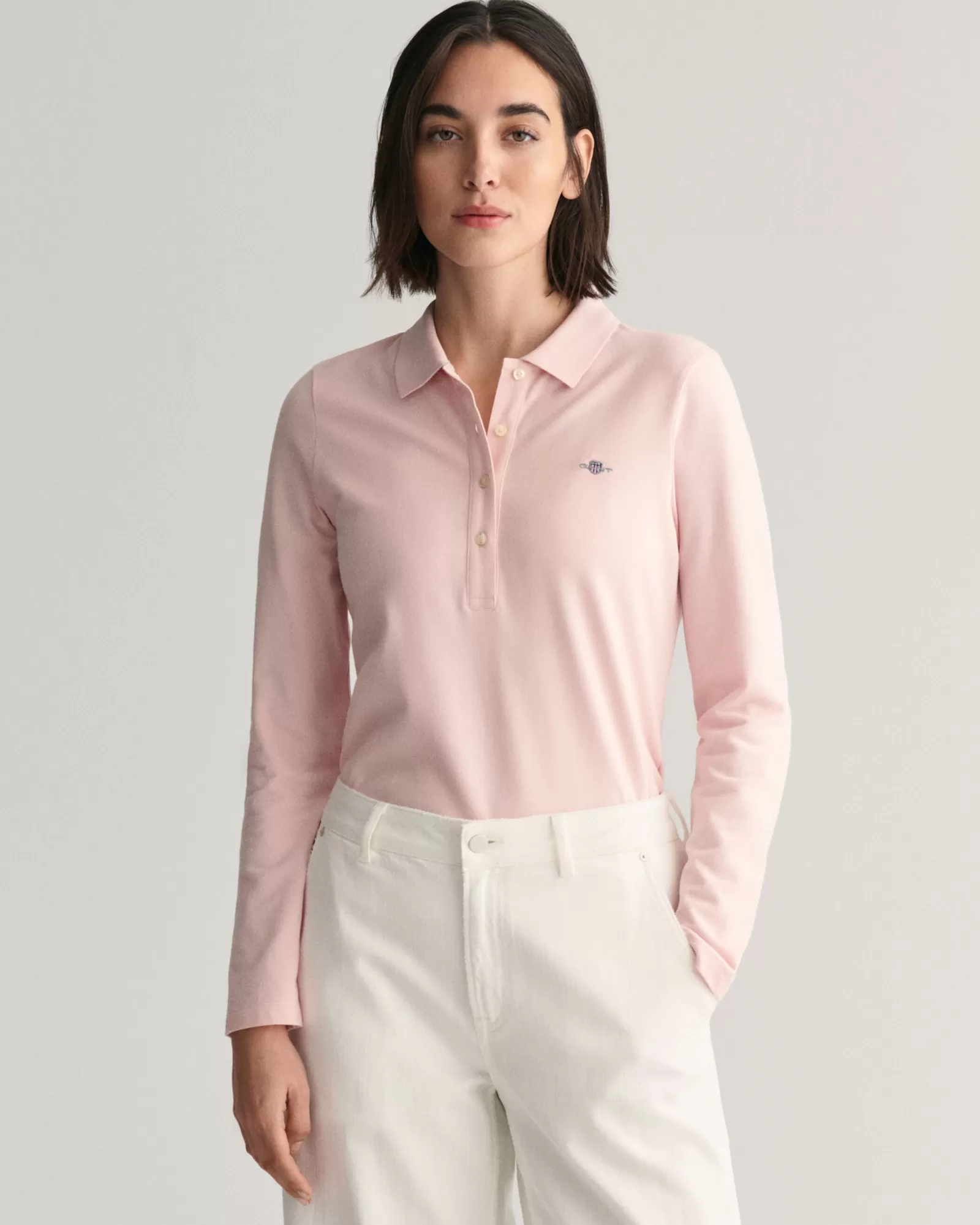 GANT Shield Long Sleeve Piqué Polo Shirt | Pikéer