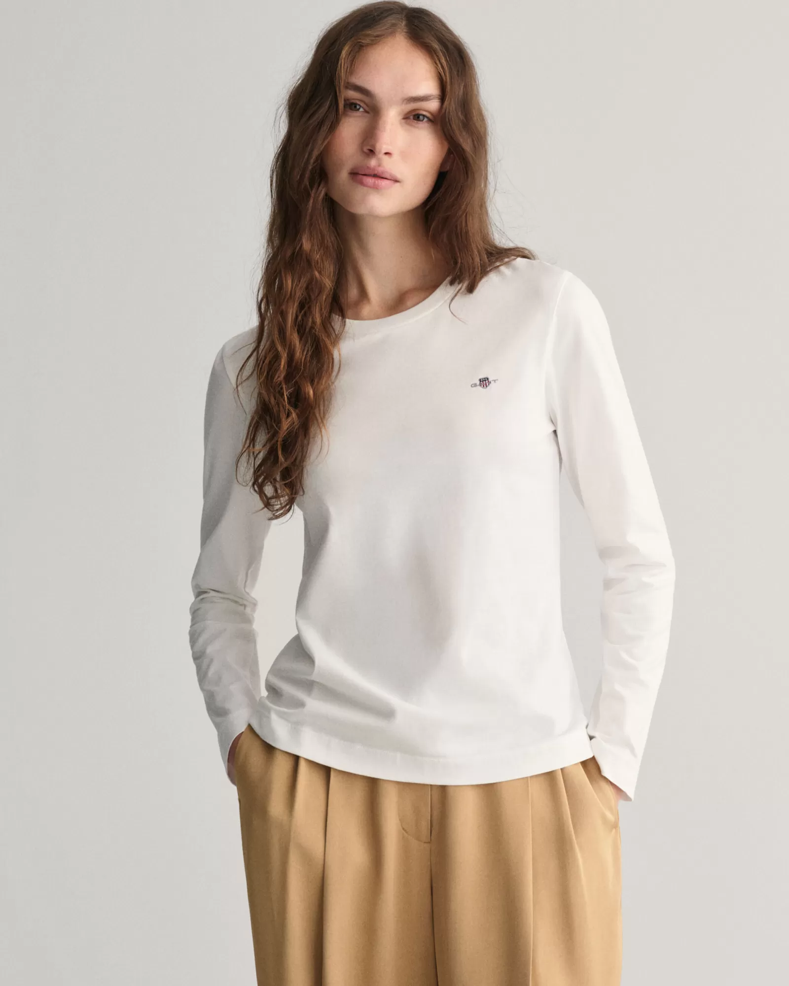 GANT Shield Long Sleeve T-Shirt | T-shirtar & Toppar