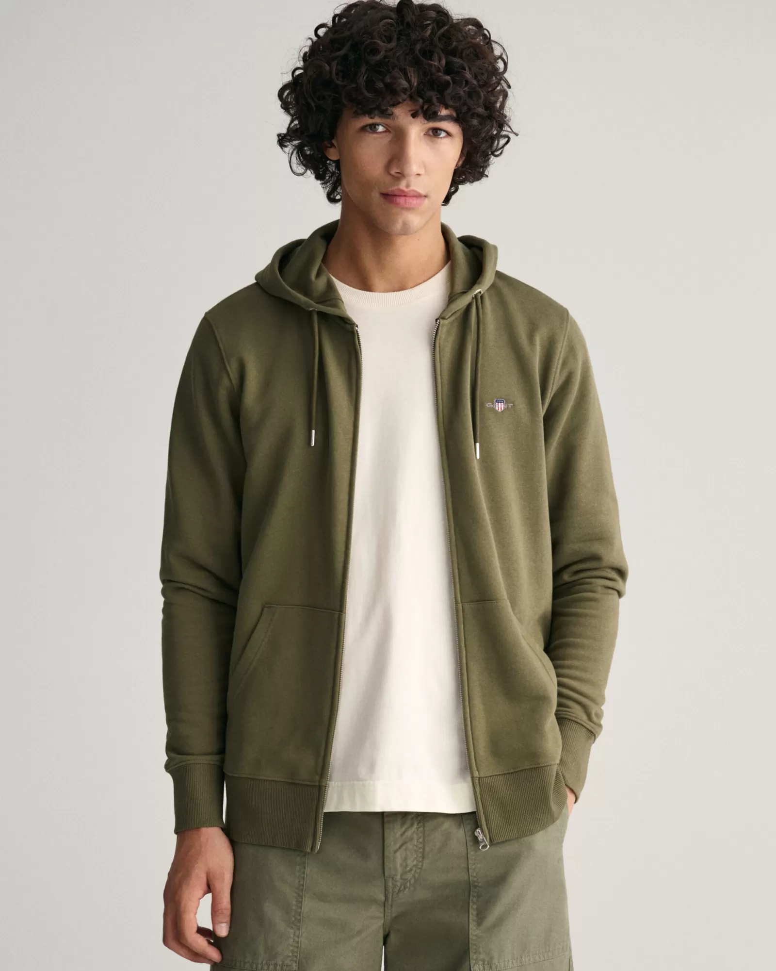 GANT Shield Zip Hoodie | Hoodies & Tröjor