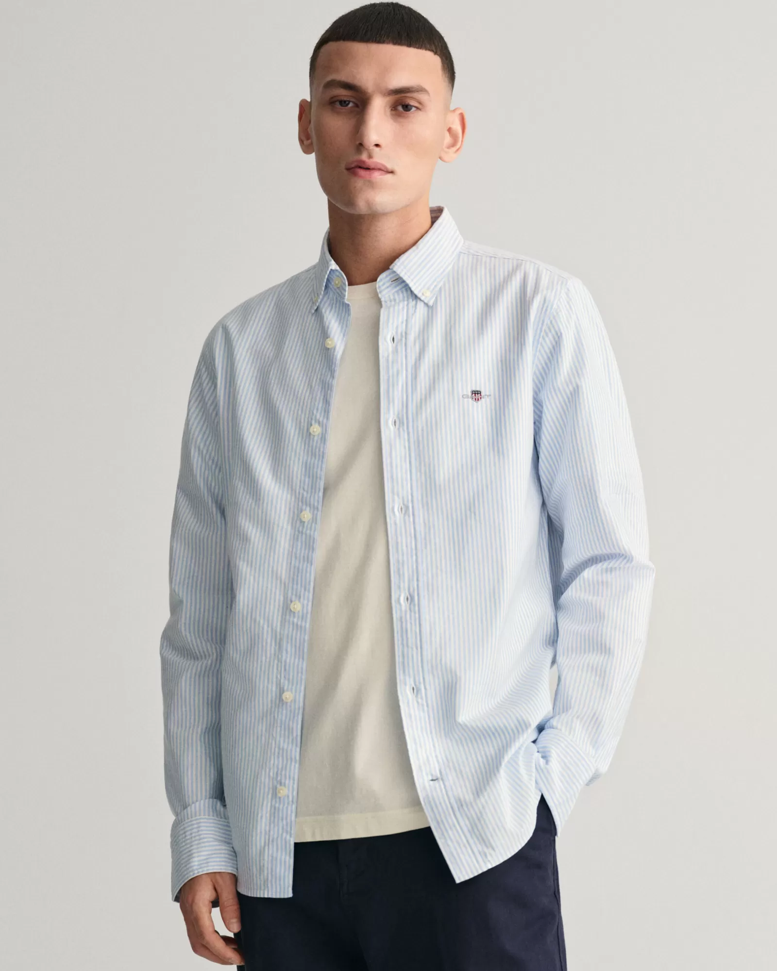 GANT Slim Fit Banker Stripe Oxford Shirt | Skjortor