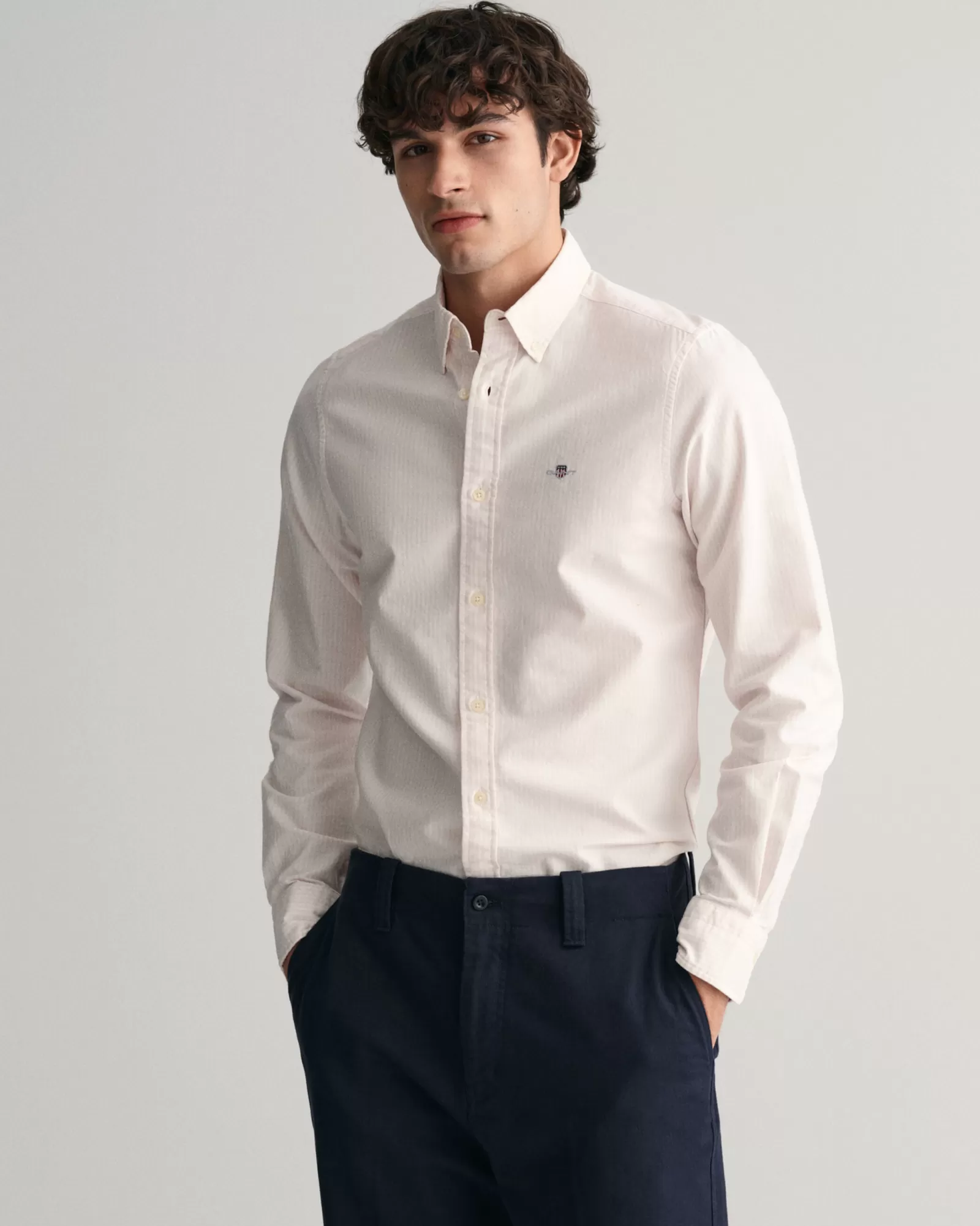 GANT Slim Fit Banker Stripe Oxford Shirt | Skjortor