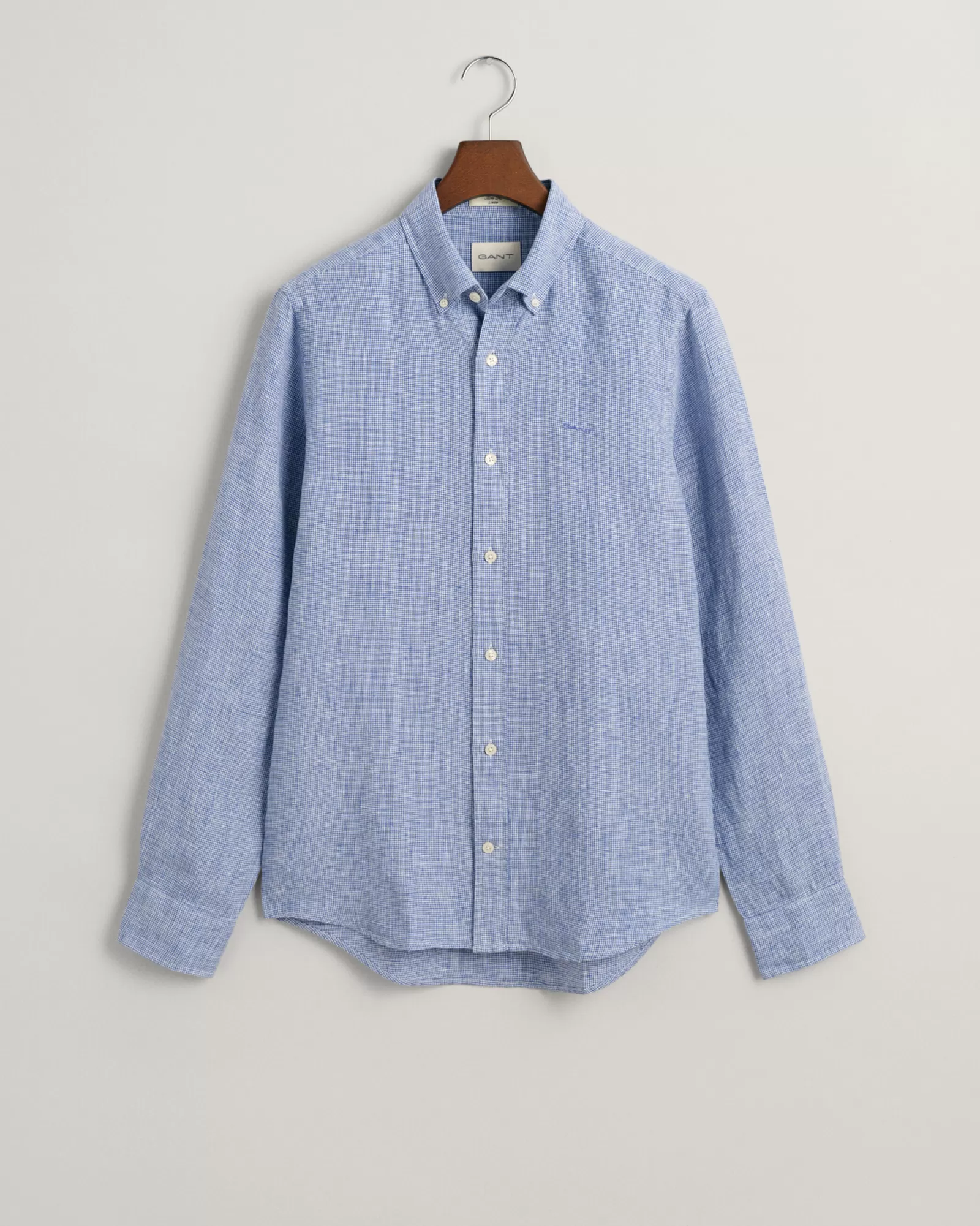 GANT Slim Fit Houndstooth Linen Shirt | Skjortor