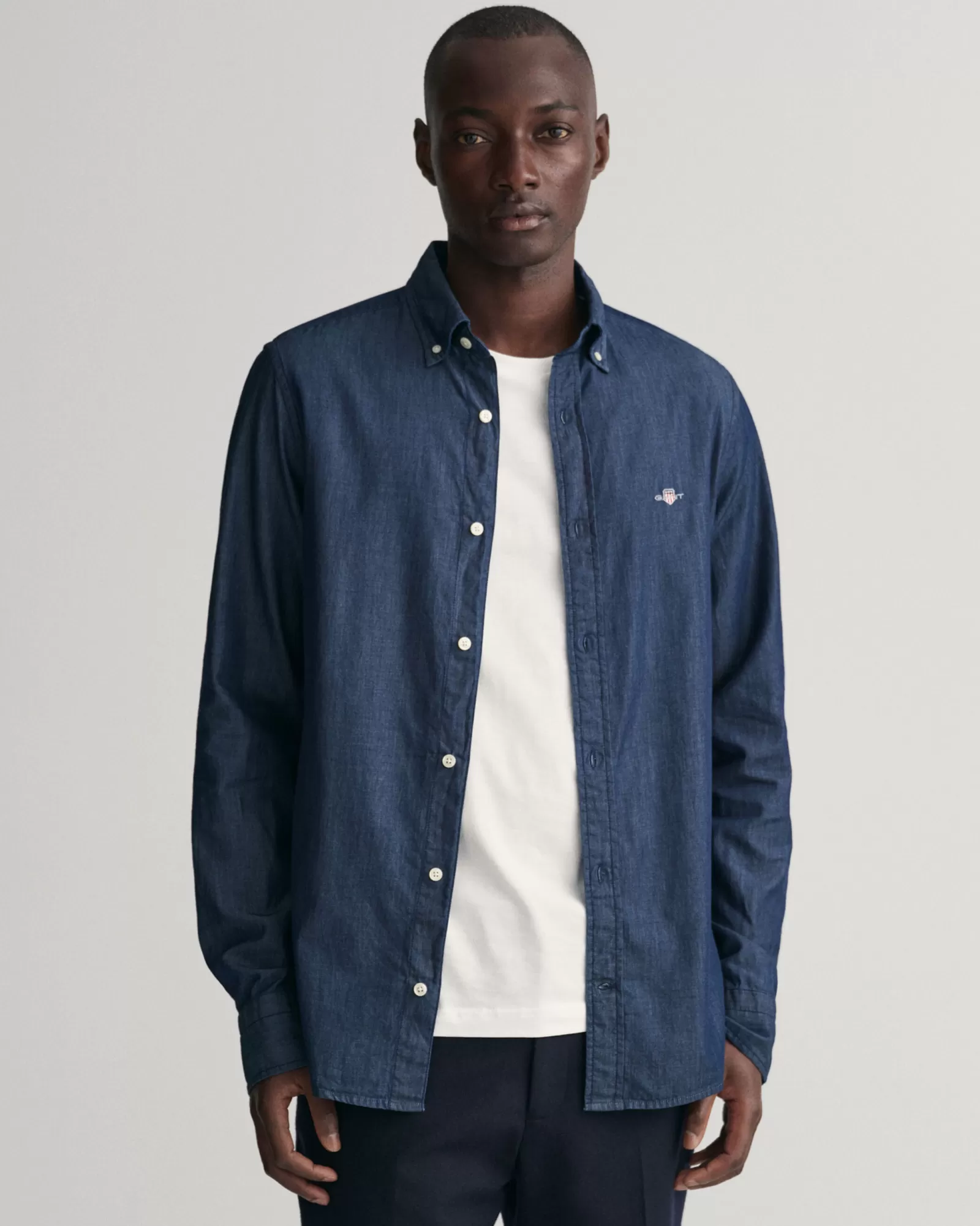 GANT Slim Fit Indigo Shirt | Skjortor