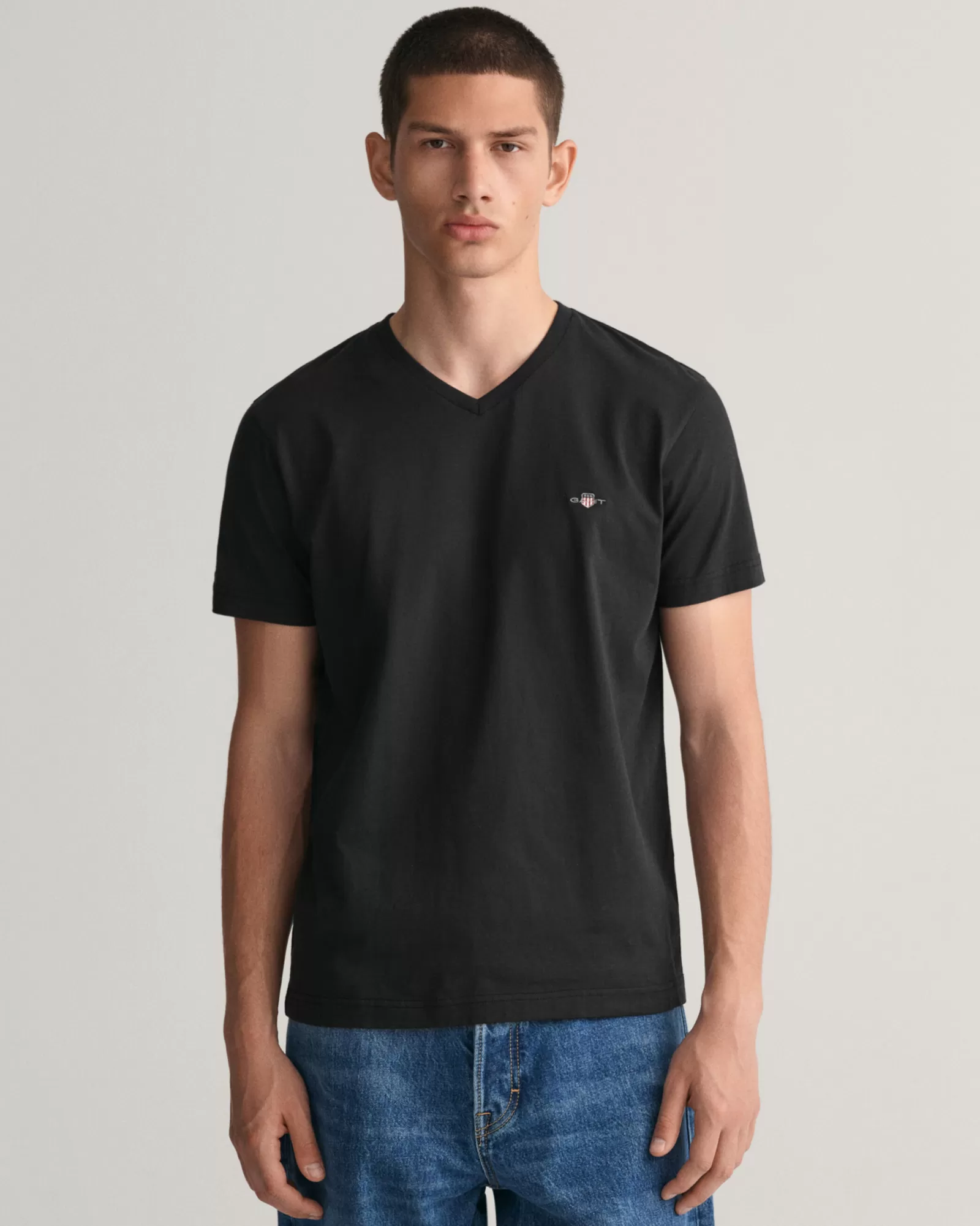 GANT Slim Fit Shield V-Neck T-Shirt | T-shirts