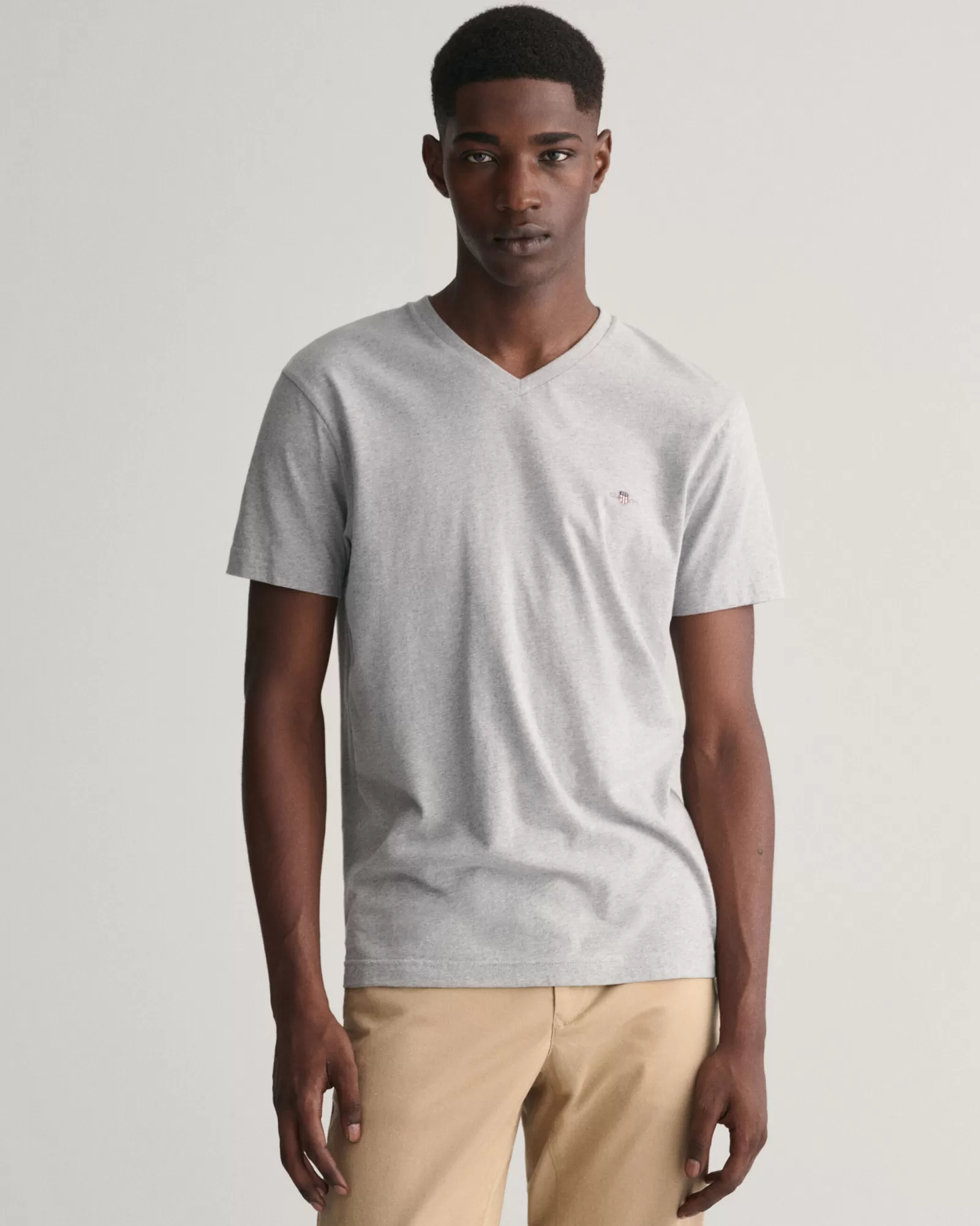 GANT Slim Fit Shield V-Neck T-Shirt | T-shirts