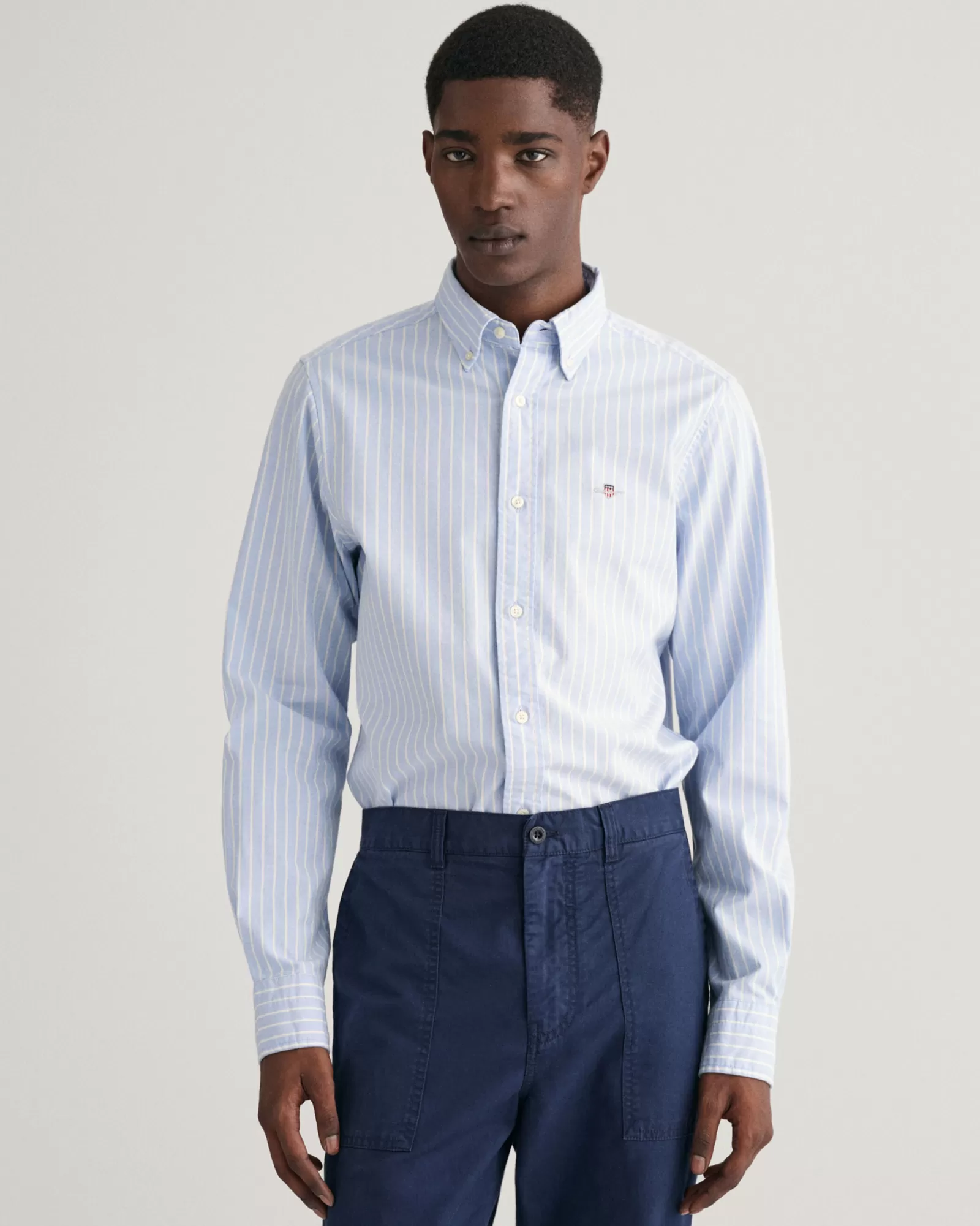 GANT Slim Fit Striped Oxford Stretch Shirt | Skjortor