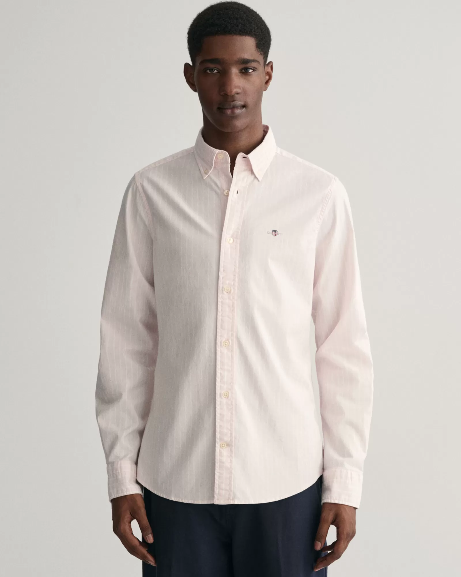 GANT Slim Fit Striped Oxford Stretch Shirt | Skjortor