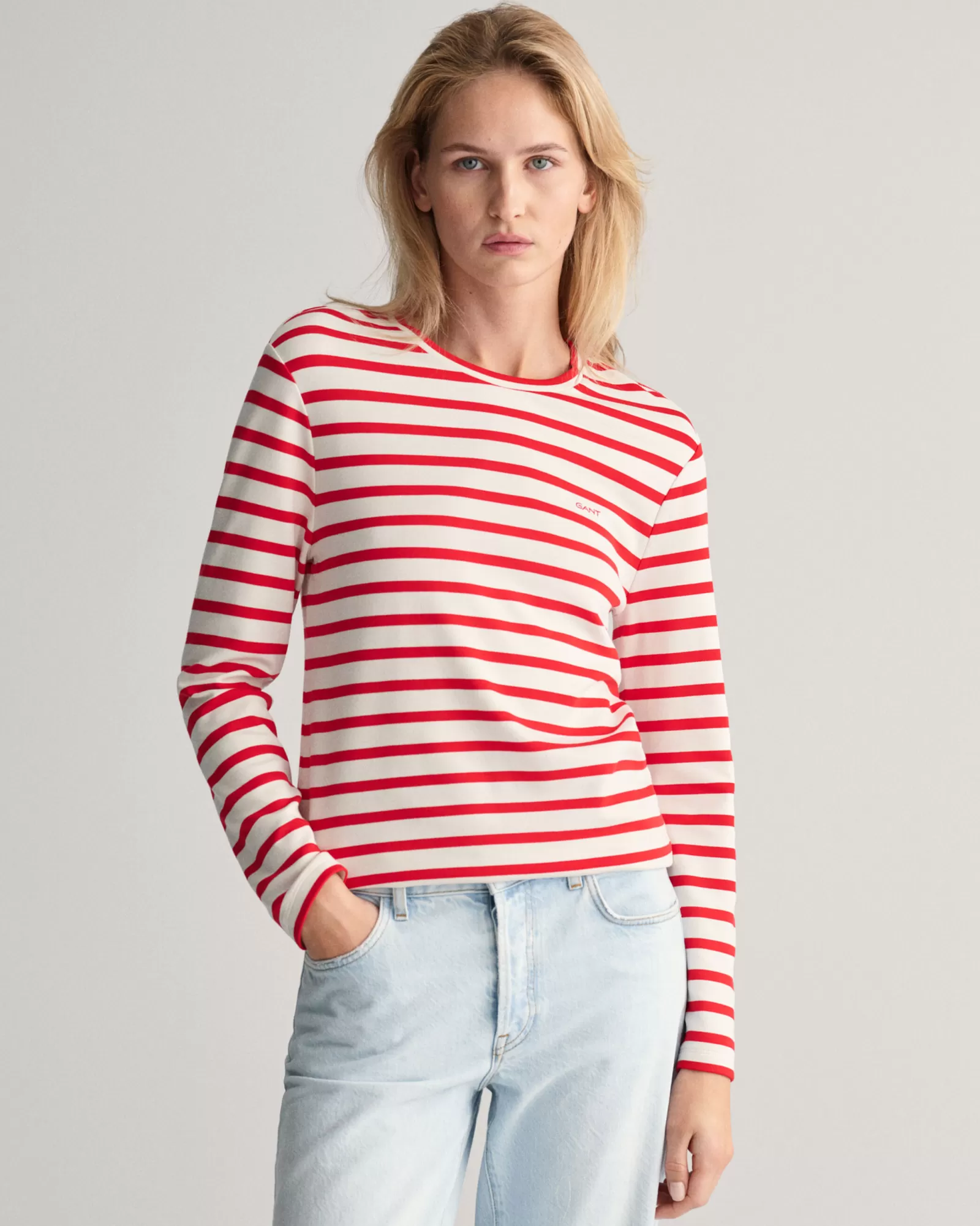 GANT Striped Long Sleeve T-Shirt | T-shirtar & Toppar