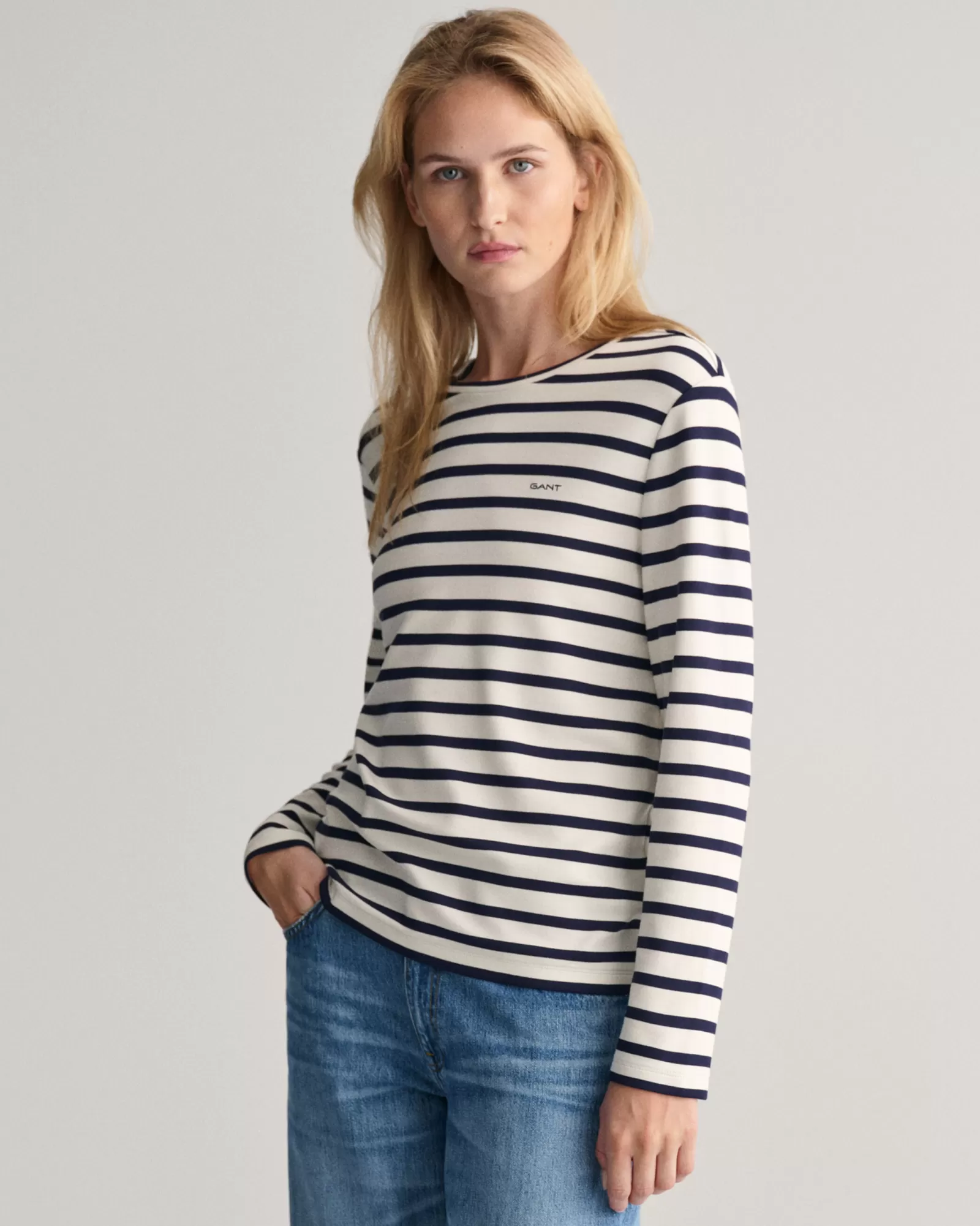 GANT Striped Long Sleeve T-Shirt | T-shirtar & Toppar