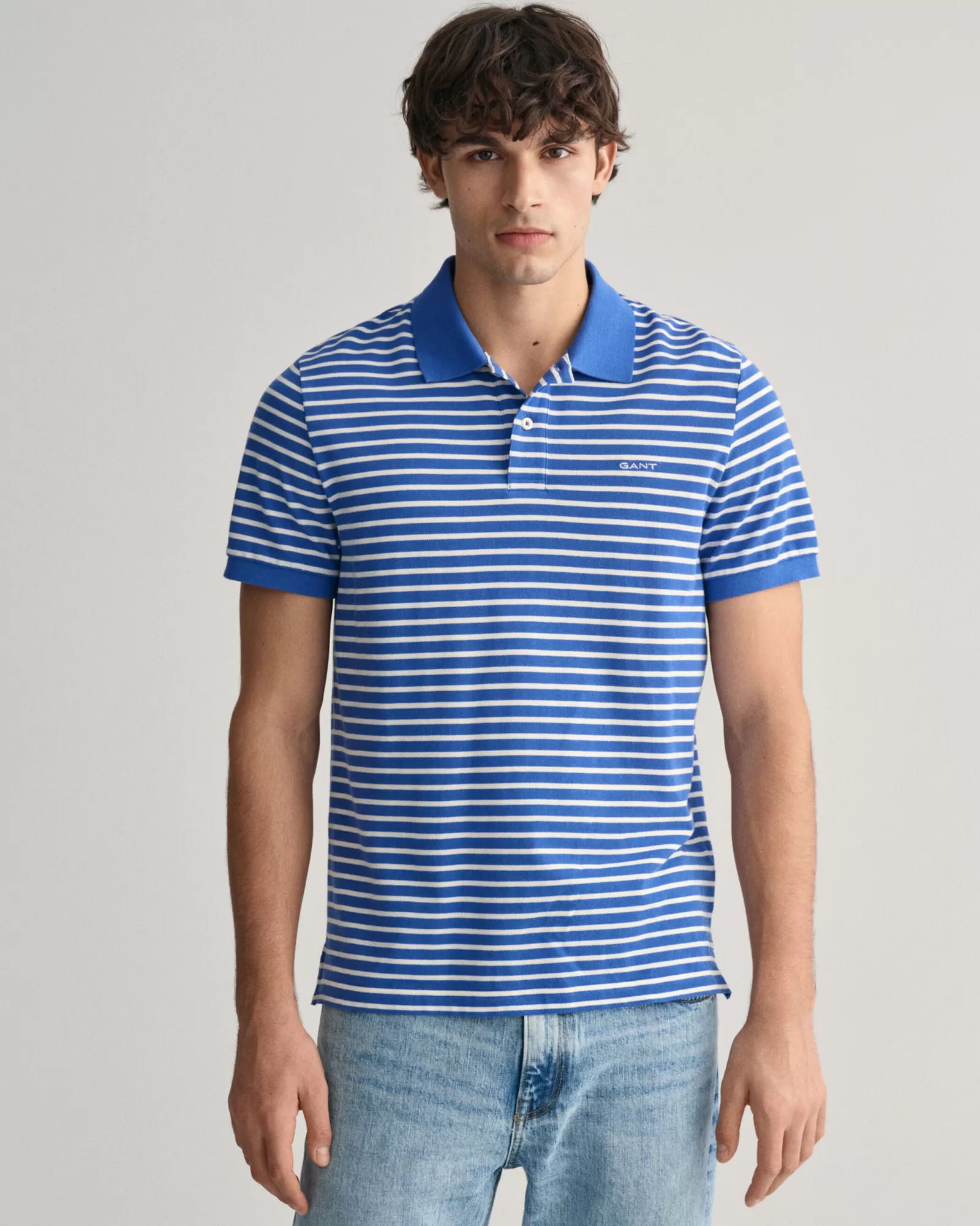 GANT Striped Piqué Polo Shirt | Pikéer