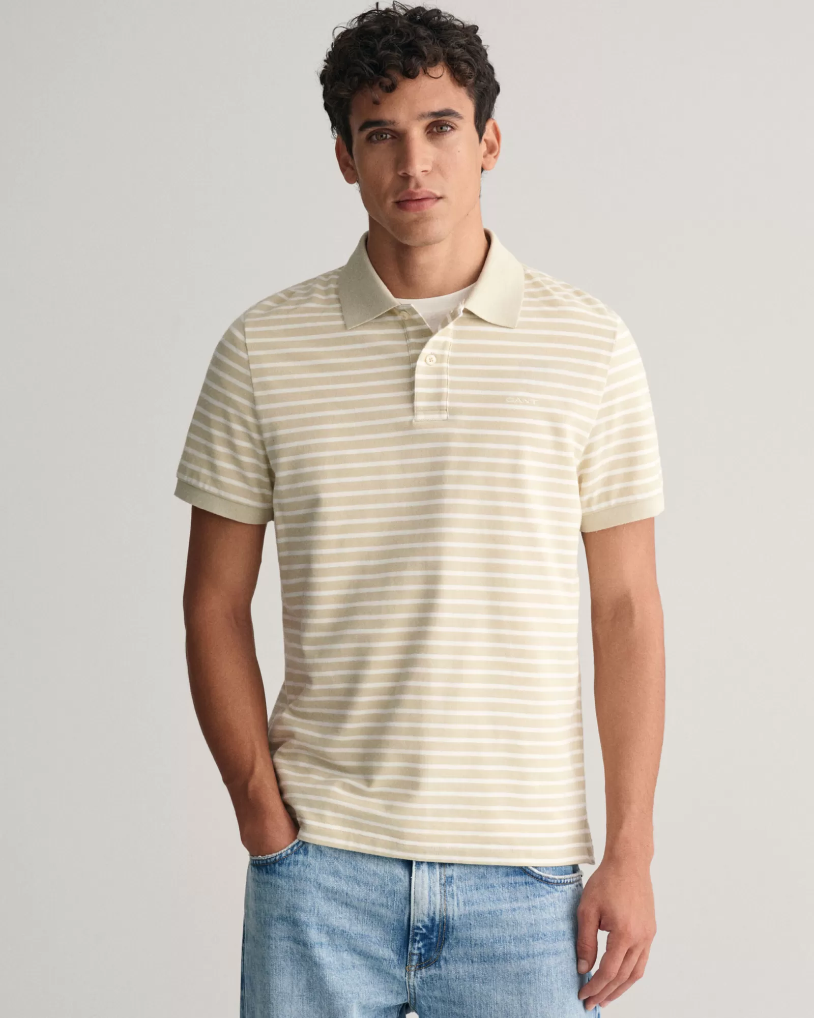 GANT Striped Piqué Polo Shirt | Pikéer