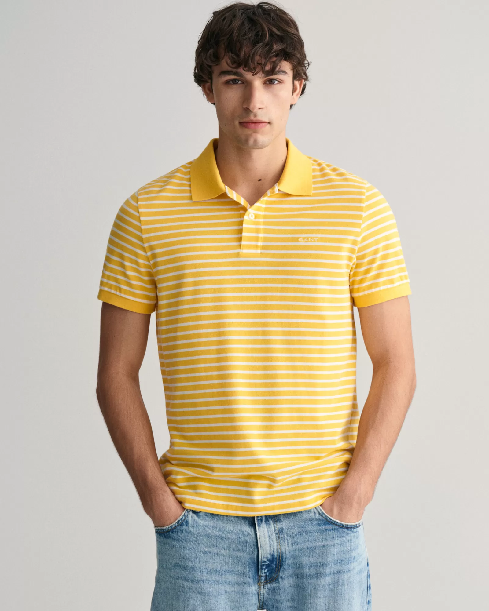 GANT Striped Piqué Polo Shirt | Pikéer