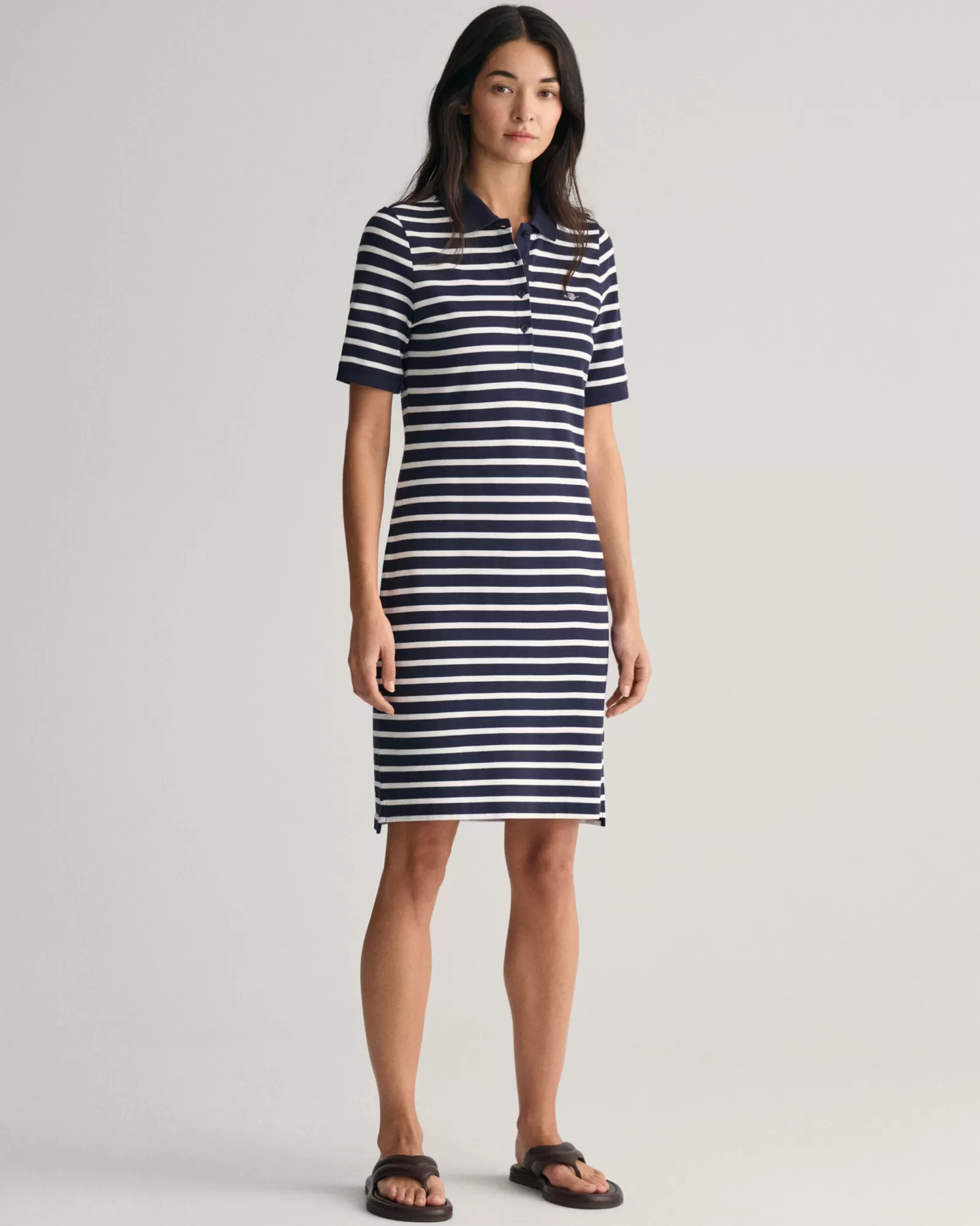 GANT Striped Shield Piqué Polo Dress | Klänningar