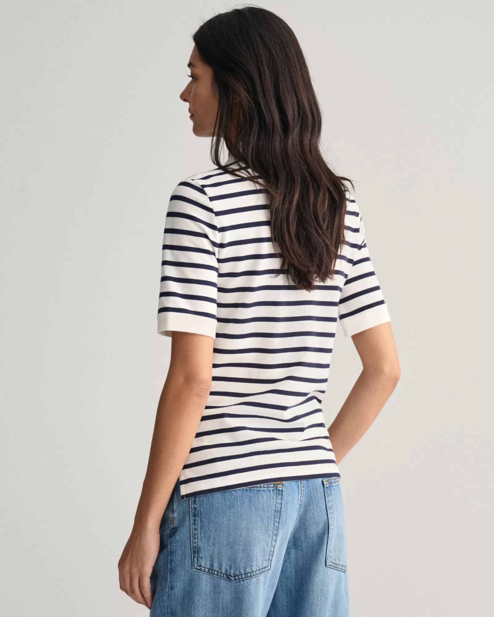 GANT Striped Shield Piqué Polo Shirt | Pikéer