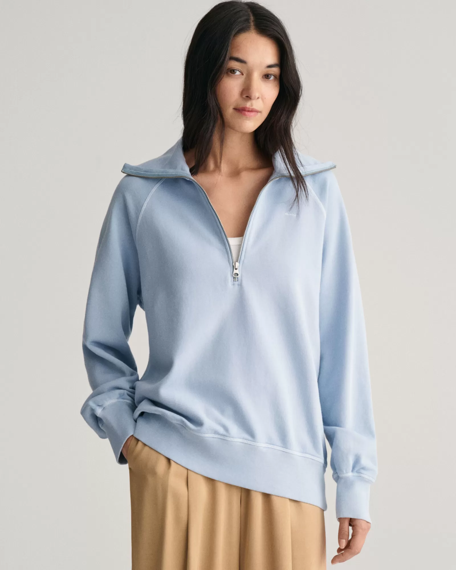 GANT Sunfaded Half-Zip Sweatshirt | Hoodies & Tröjor