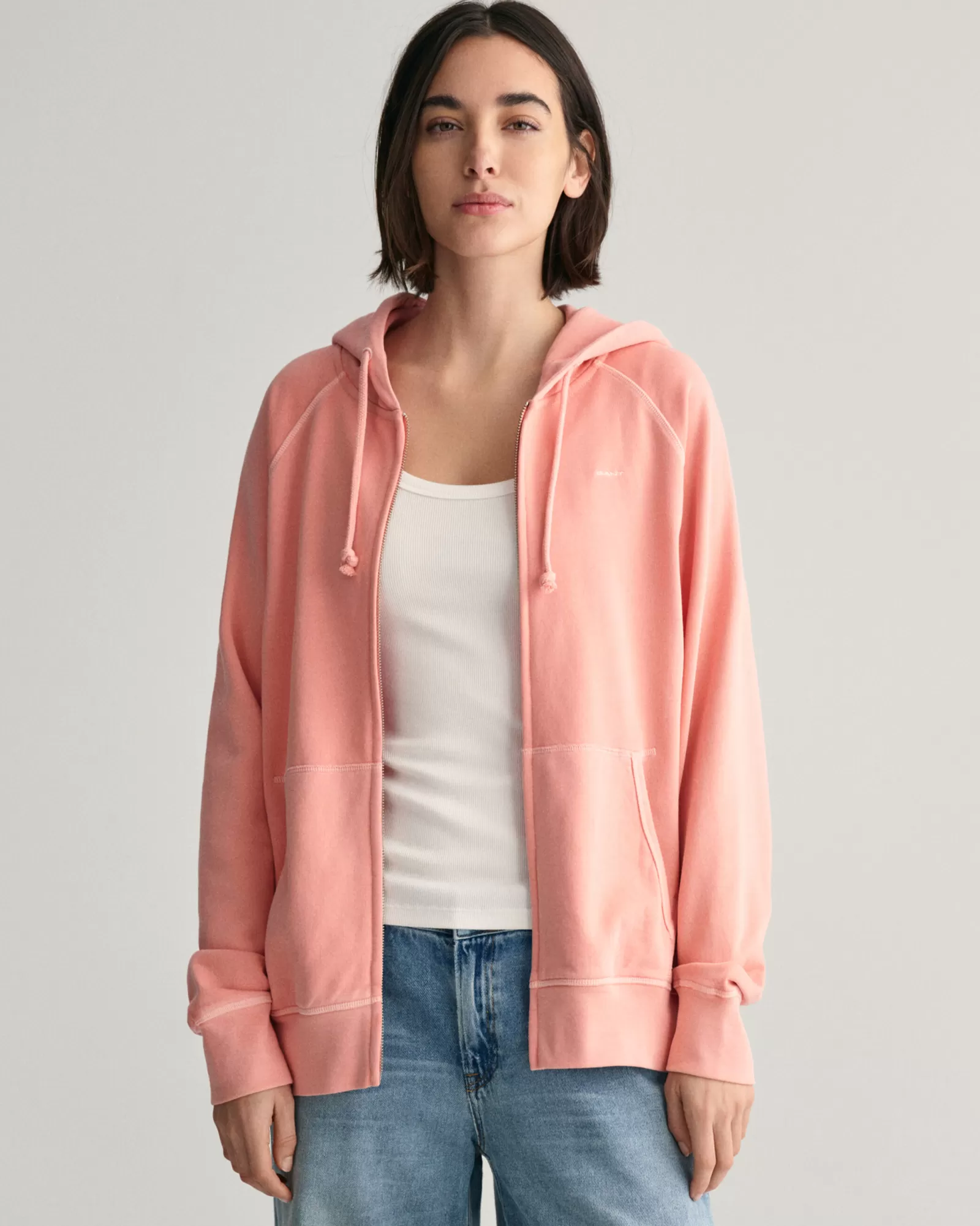 GANT Sunfaded Zip Hoodie | Hoodies & Tröjor