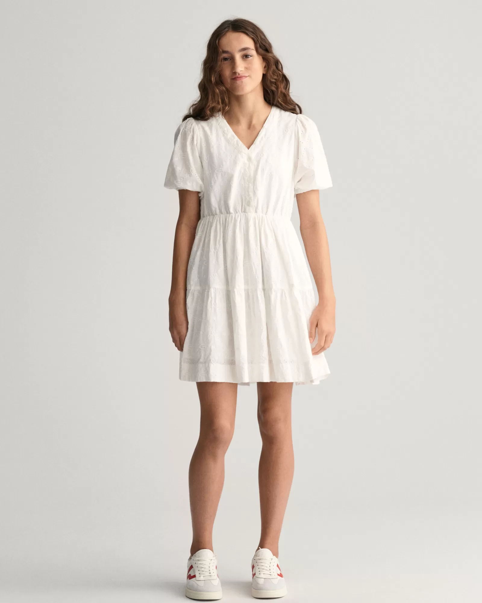 GANT Teen Girls Broderie Anglaise Dress | Barn Klänningar & Kjolar