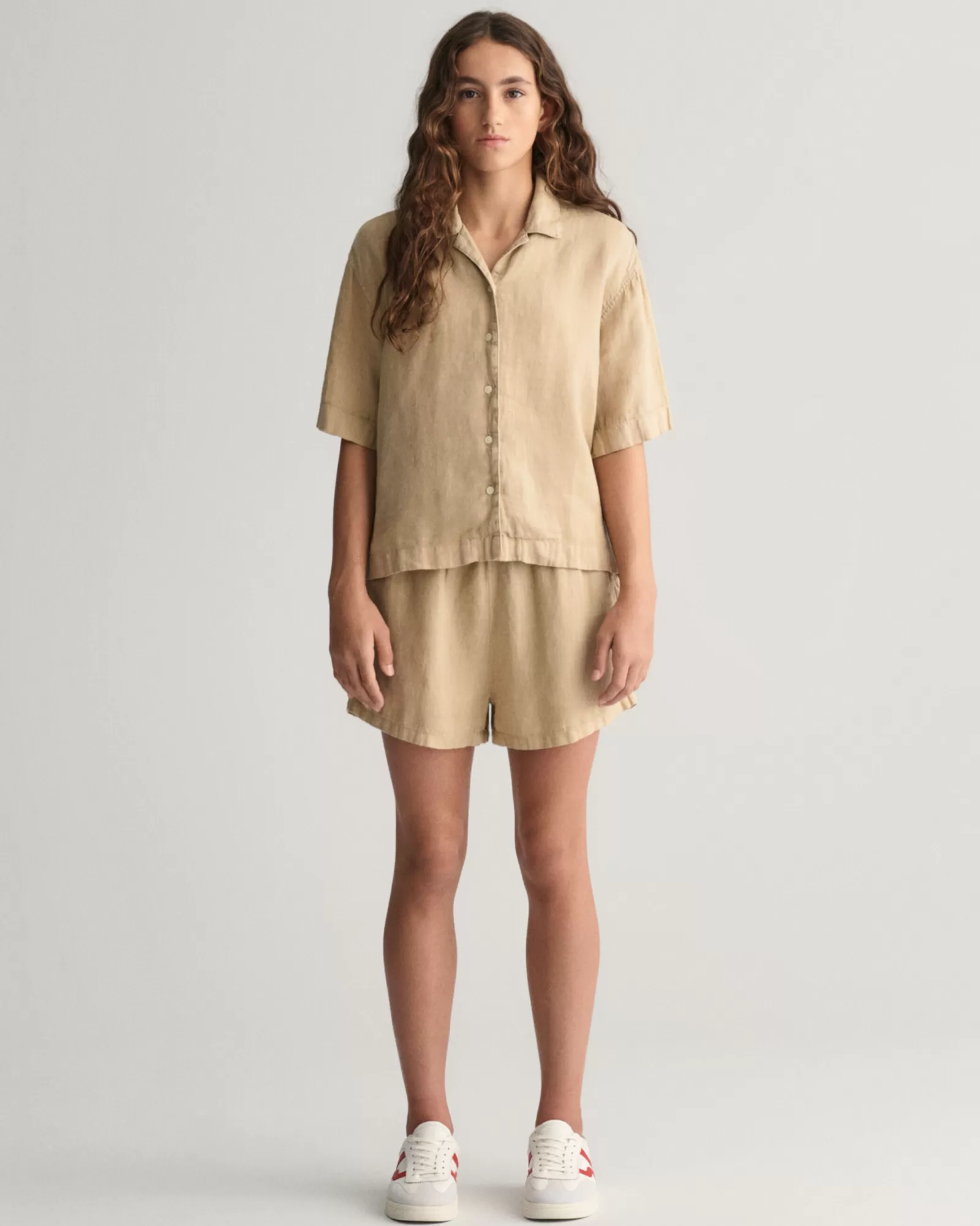 GANT Teen Girls Linen Shorts | Barn Shorts | Byxor