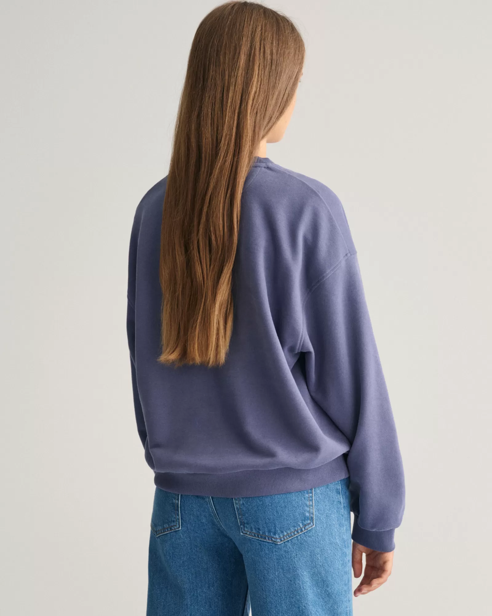 GANT Teen Girls Oversized Script Graphic Sweatshirt | Barn Hoodies & Tröjor