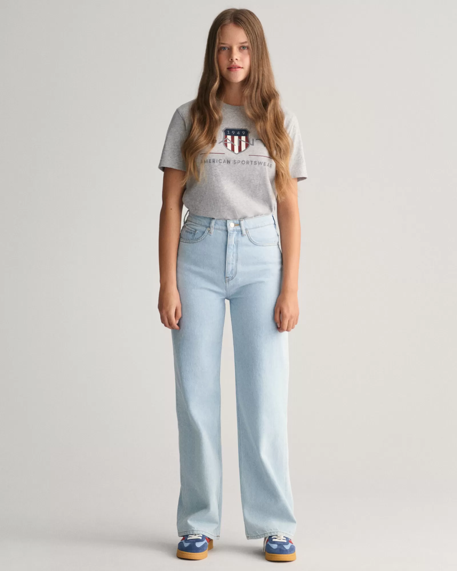 GANT Teen Girls Wide Leg Jeans | Barn Byxor