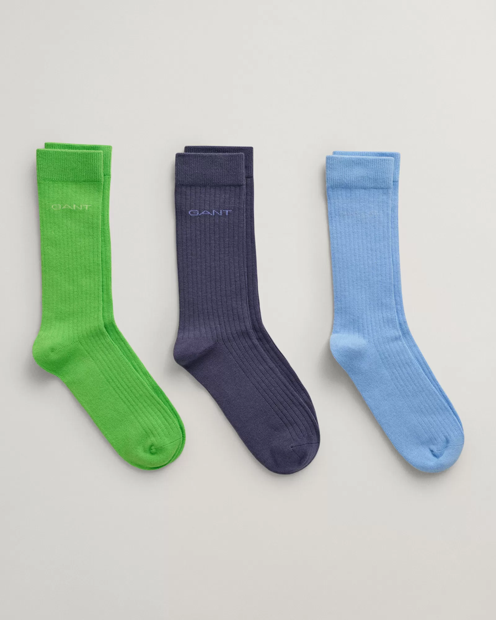 GANT Teens 3-Pack Tonal Logo Ribbed Socks | Barn Accessoarer | Accessoarer