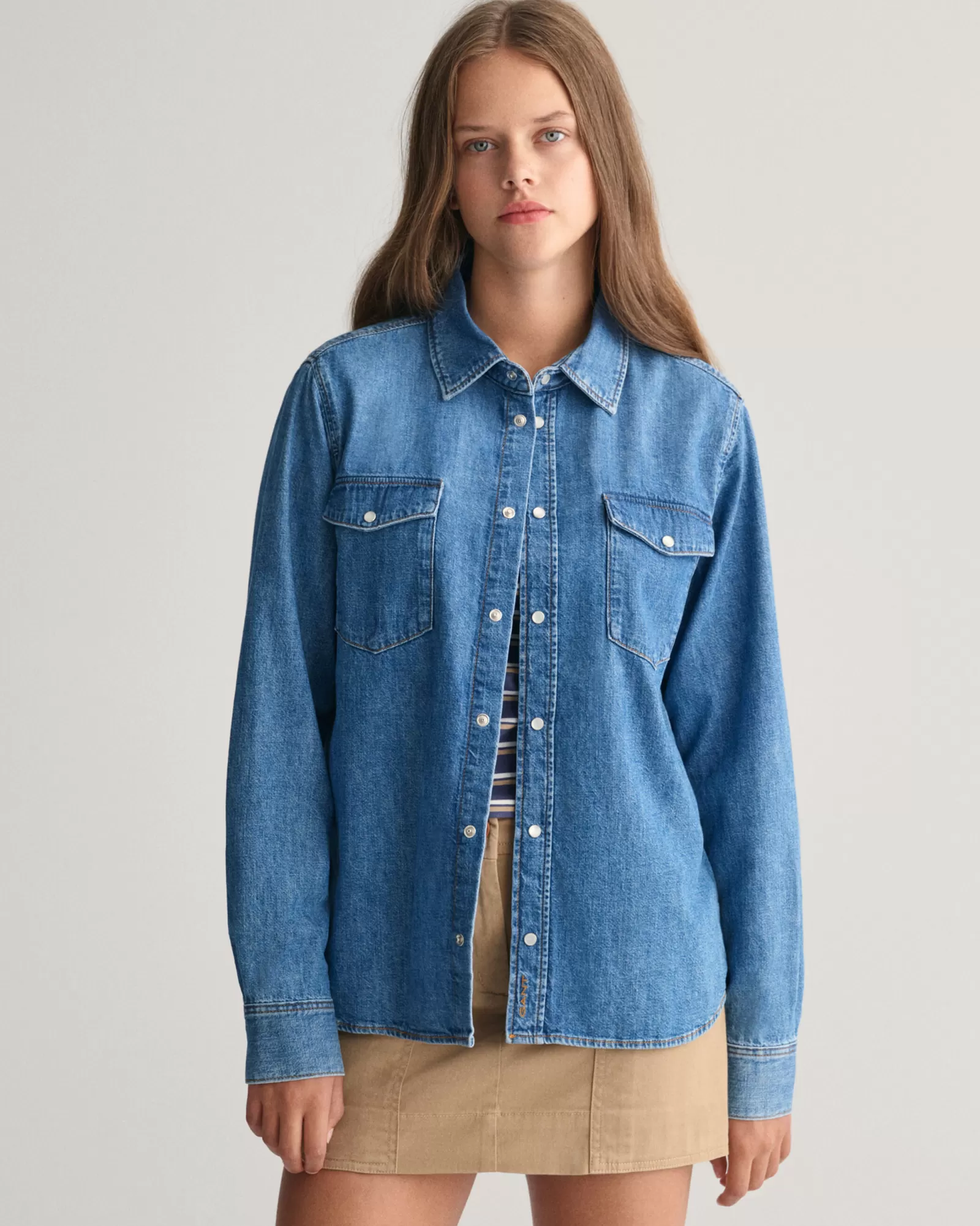 GANT Teens Denim Shirt | Barn Skjortor