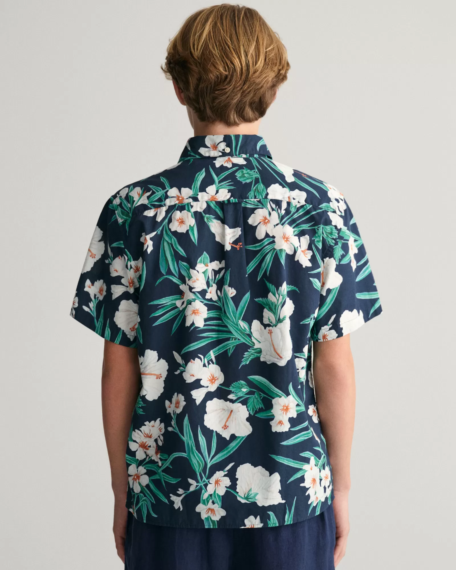 GANT Teens Oleander Print Cotton Short Sleeve Shirt | Barn Skjortor | Skjortor