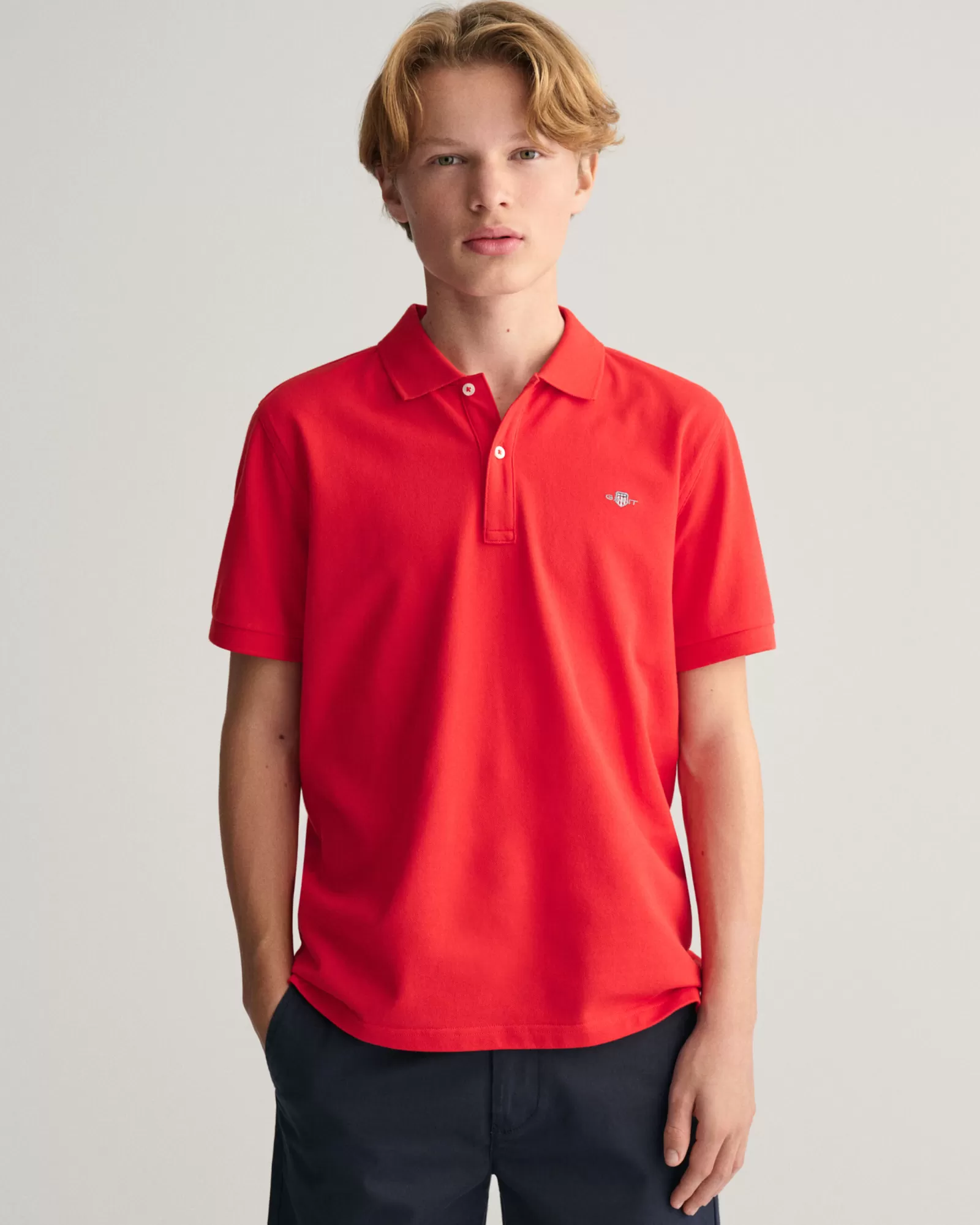 GANT Teens Shield Piqué Polo Shirt | Barn T-Shirts & Pikéer | T-Shirts & Pikéer