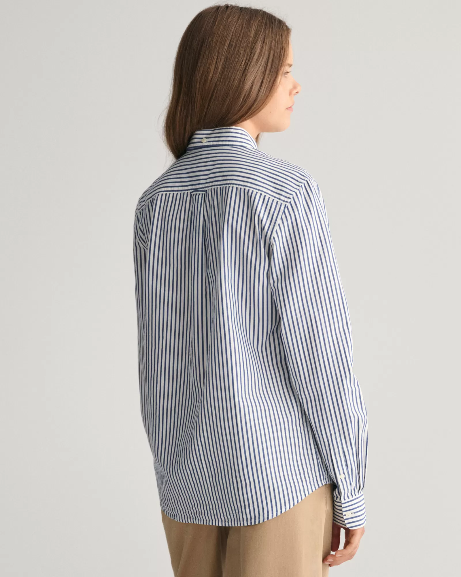 GANT Teens Shield Striped Poplin Shirt | Barn Skjortor