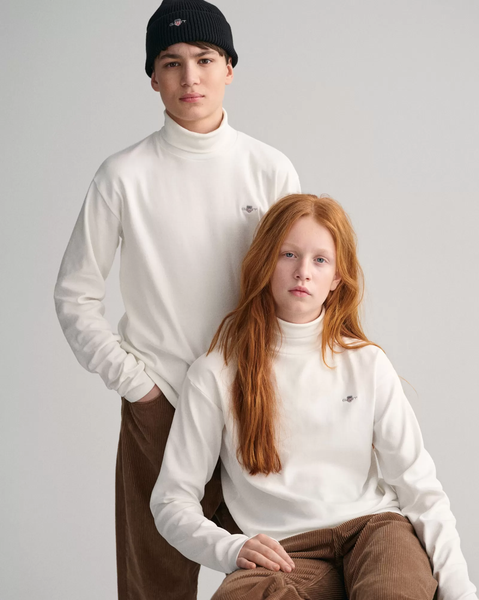 GANT Teens Shield Turtleneck Long Sleeve Top | Barn Hoodies & Tröjor | Hoodies & Tröjor