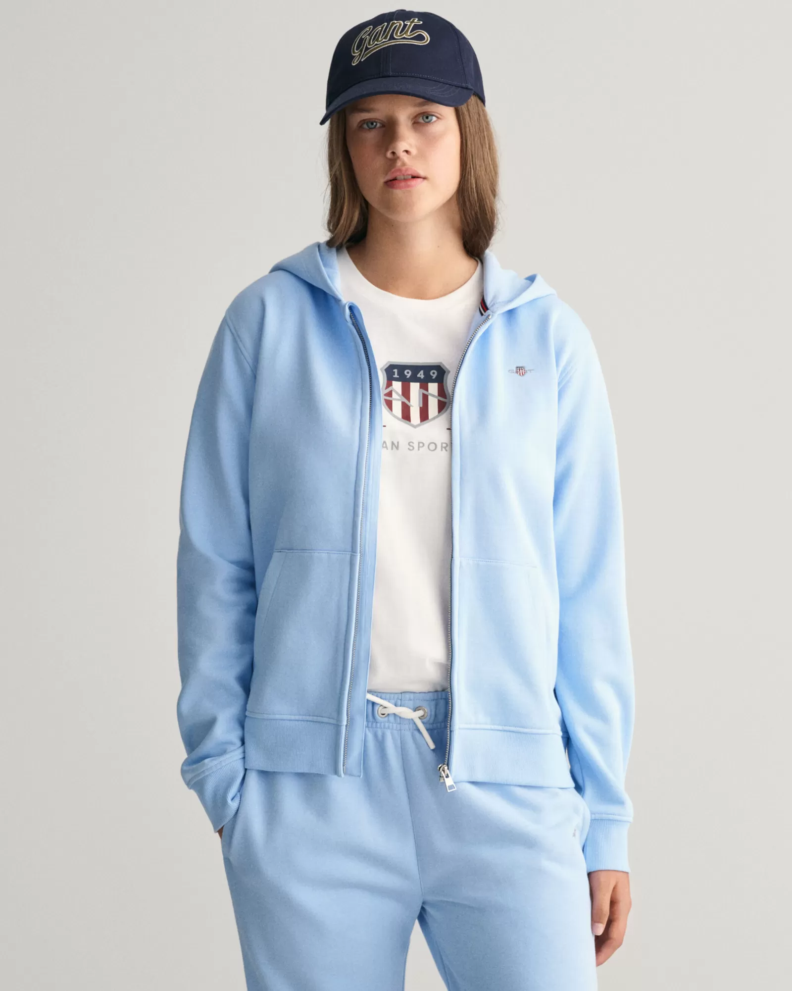 GANT Teens Shield Zip Hoodie | Barn Hoodies & Tröjor