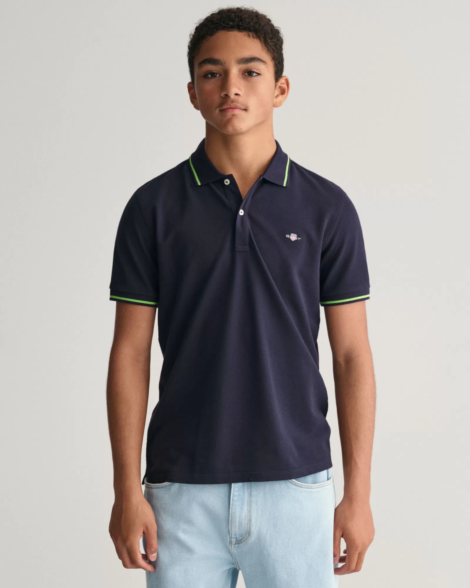 GANT Teens Tipped Piqué Polo Shirt | Barn T-Shirts & Pikéer | T-Shirts & Pikéer