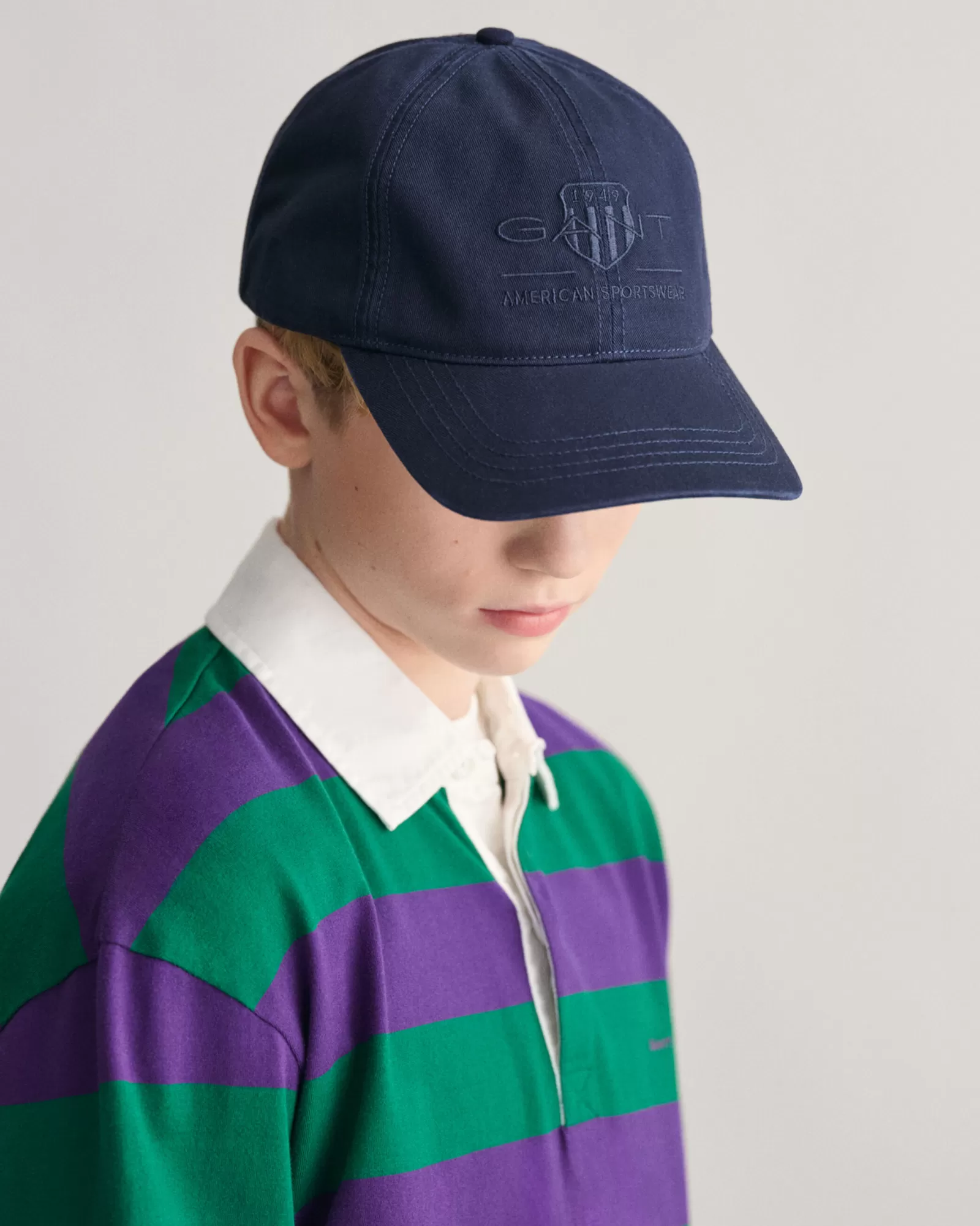 GANT Teens Tonal Shield Cap | Barn Accessoarer | Accessoarer