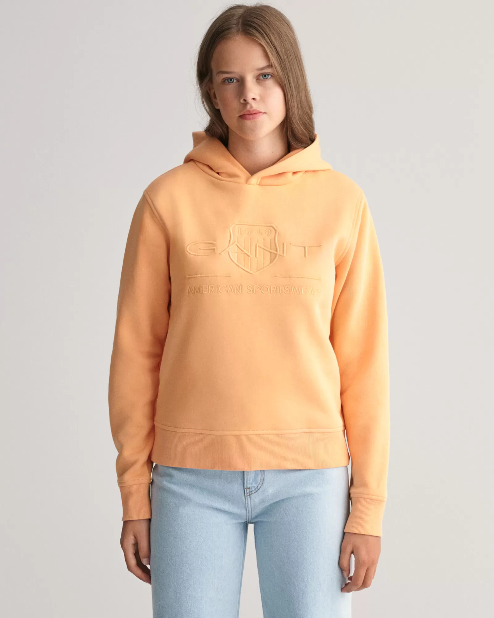 GANT Teens Tonal Shield Hoodie | Barn Hoodies & Tröjor