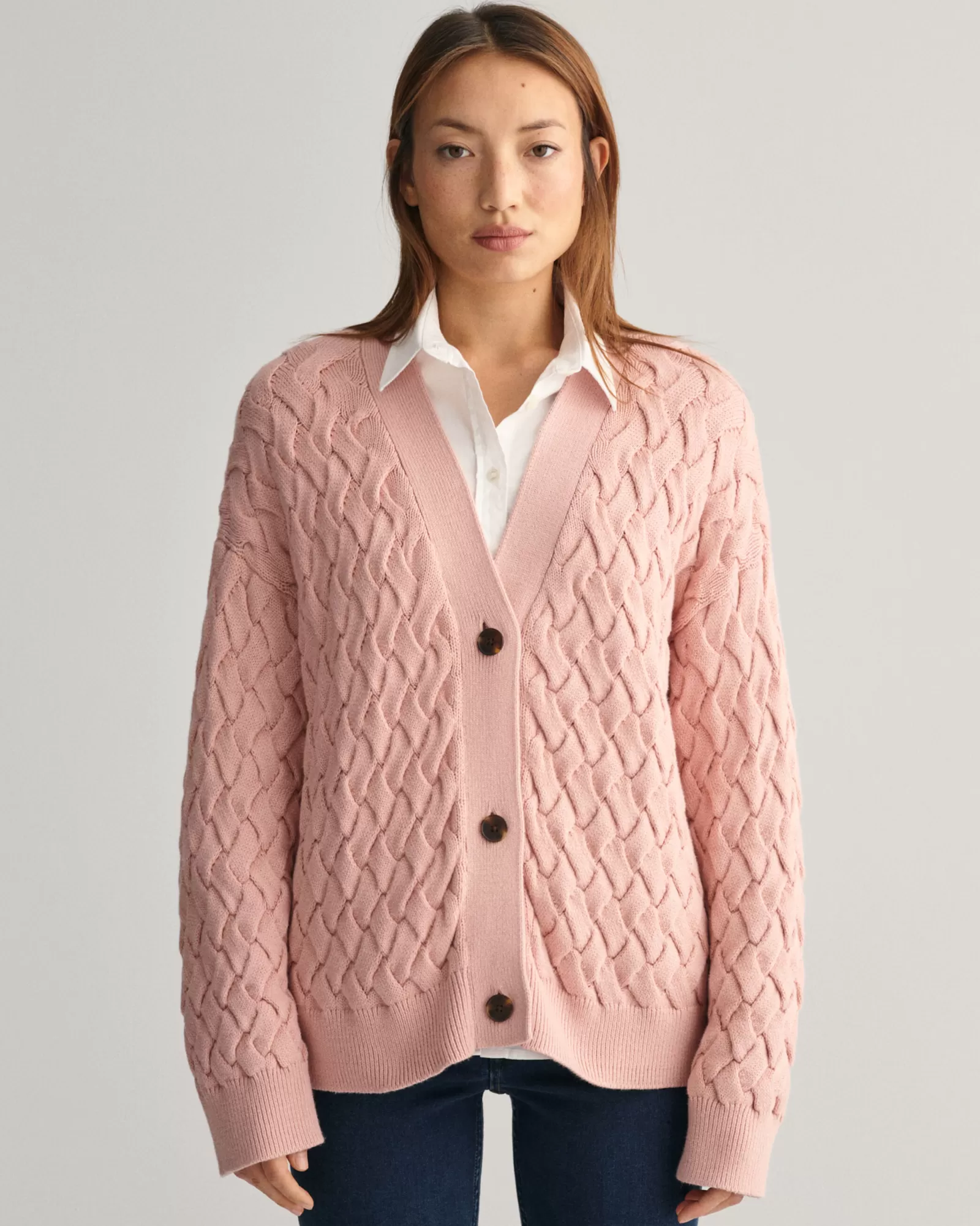 GANT Textured Cotton Cardigan | Stickat