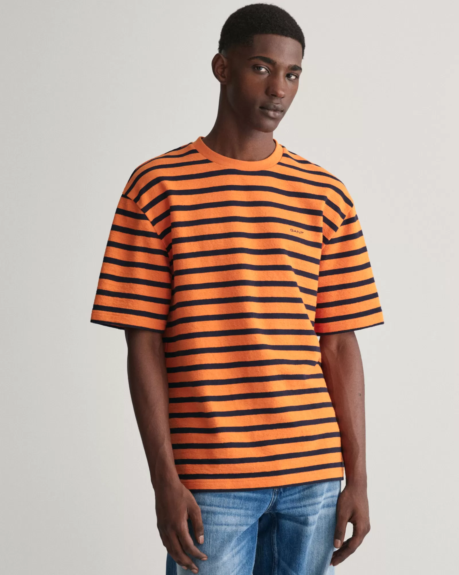 GANT Textured Striped T-Shirt | T-shirts