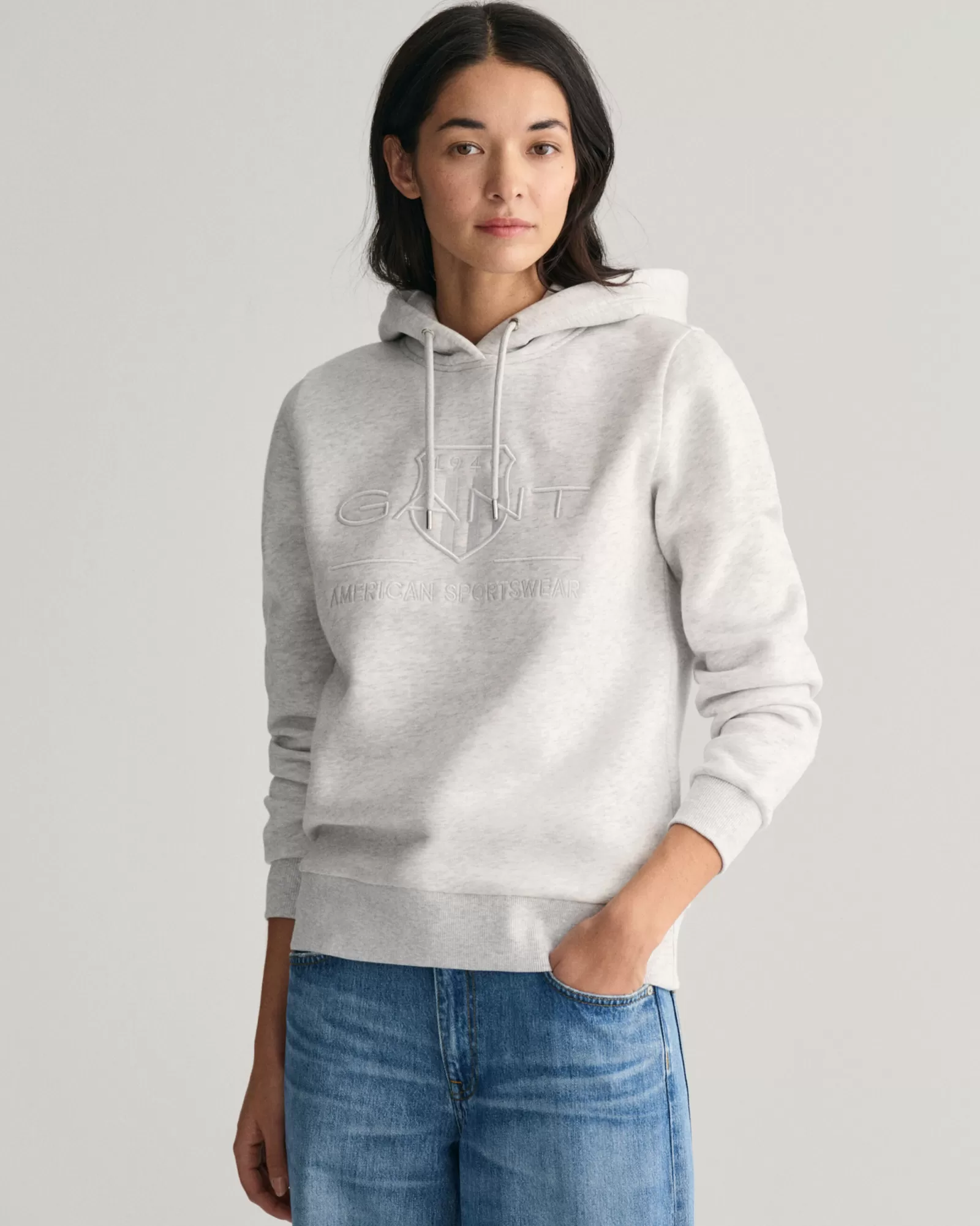 GANT Tonal Archive Shield Hoodie | Hoodies & Tröjor