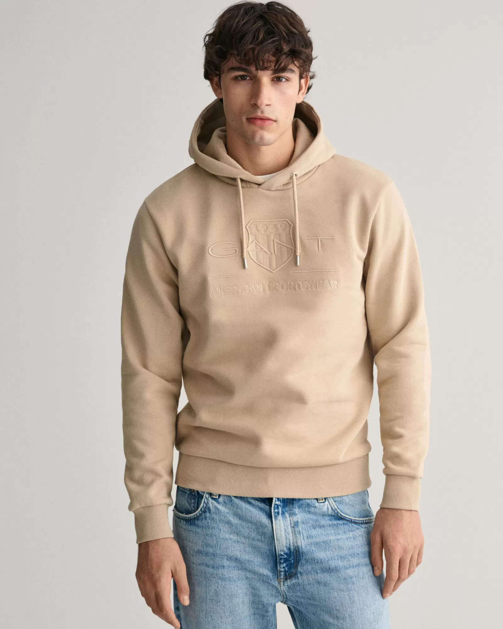 GANT Tonal Archive Shield Hoodie | Hoodies & Tröjor