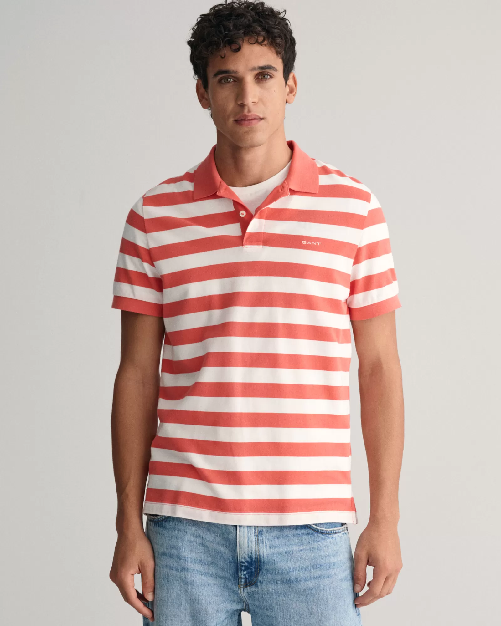 GANT Wide Striped Piqué Polo Shirt | Pikéer