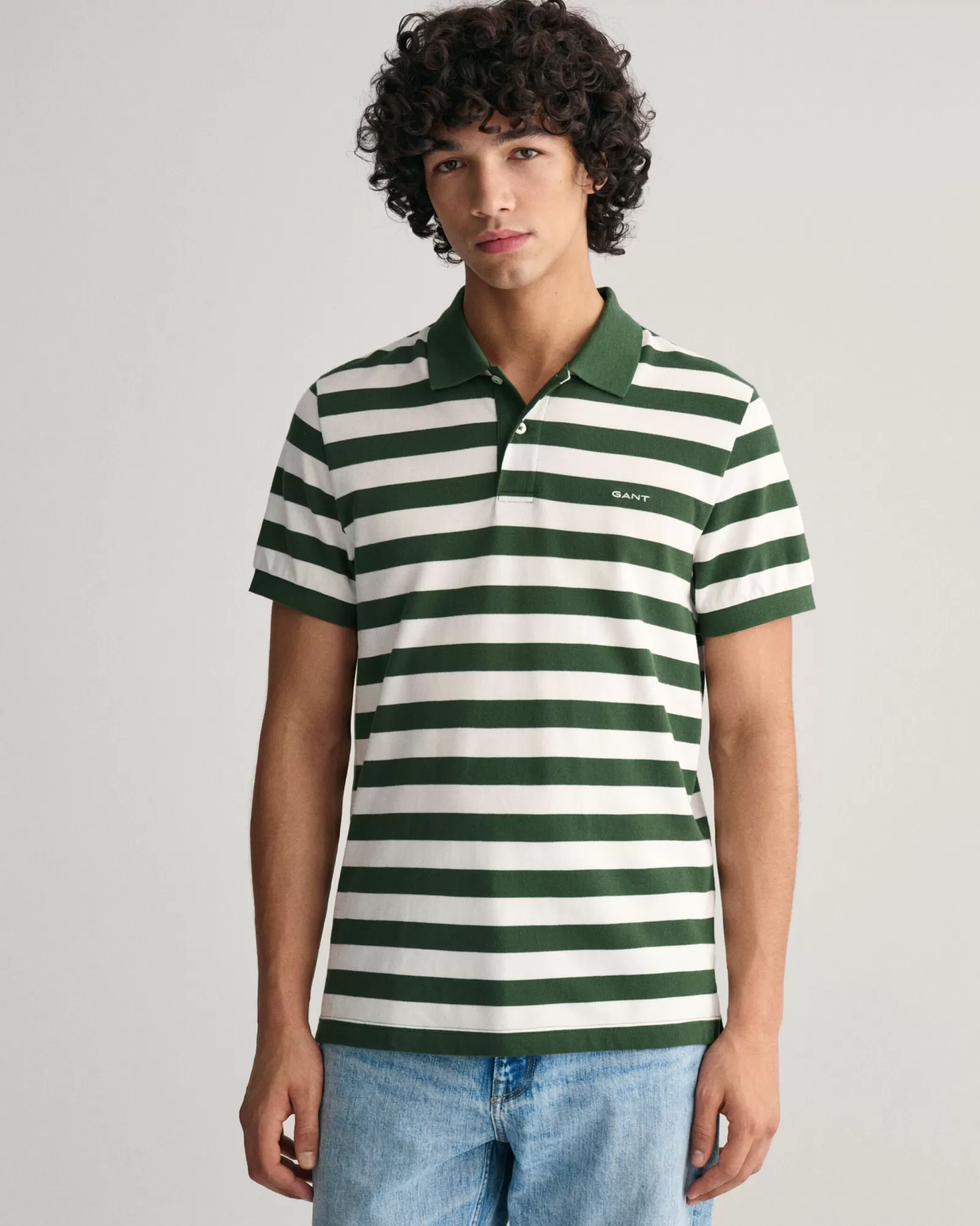 GANT Wide Striped Piqué Polo Shirt | Pikéer