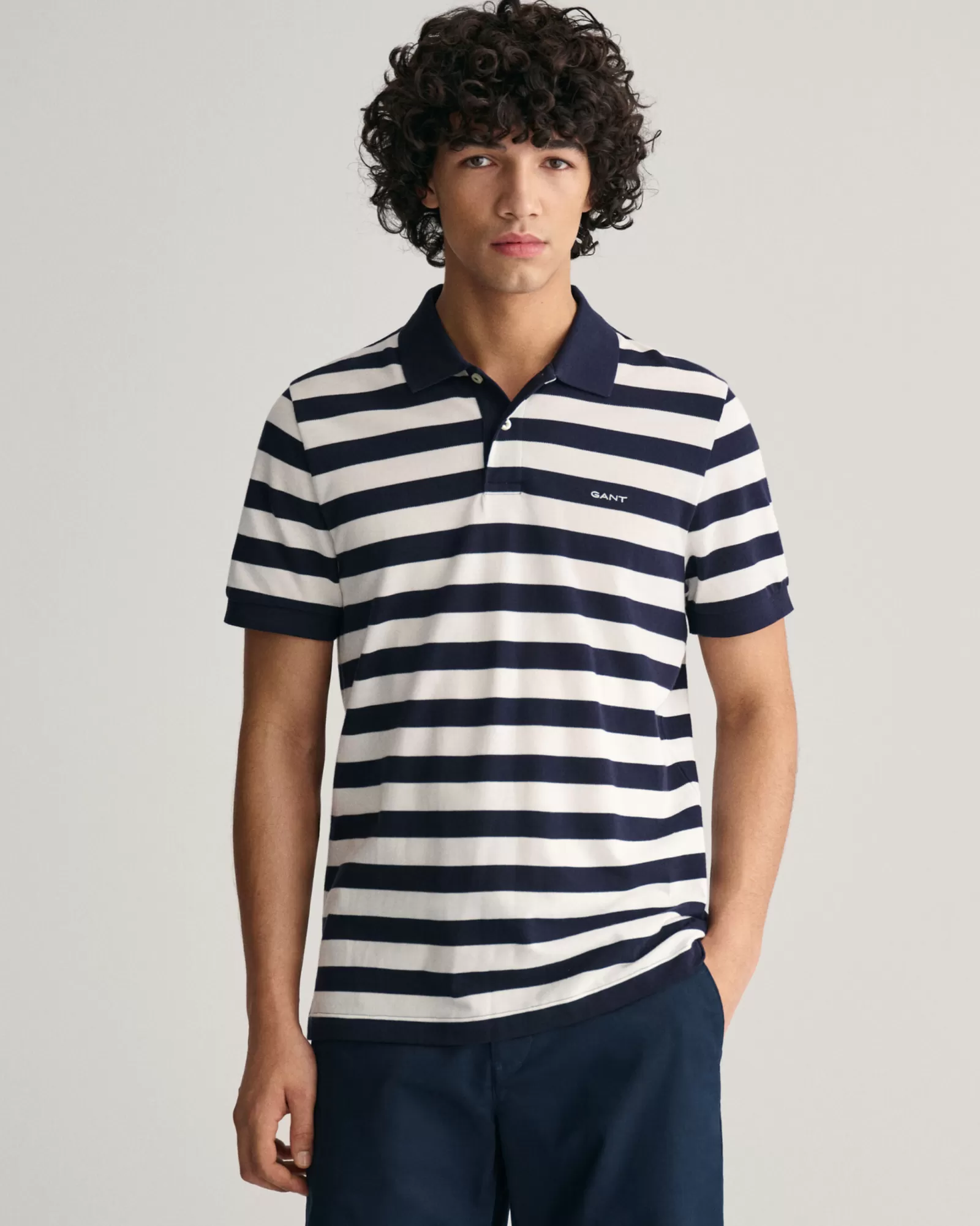 GANT Wide Striped Piqué Polo Shirt | Pikéer